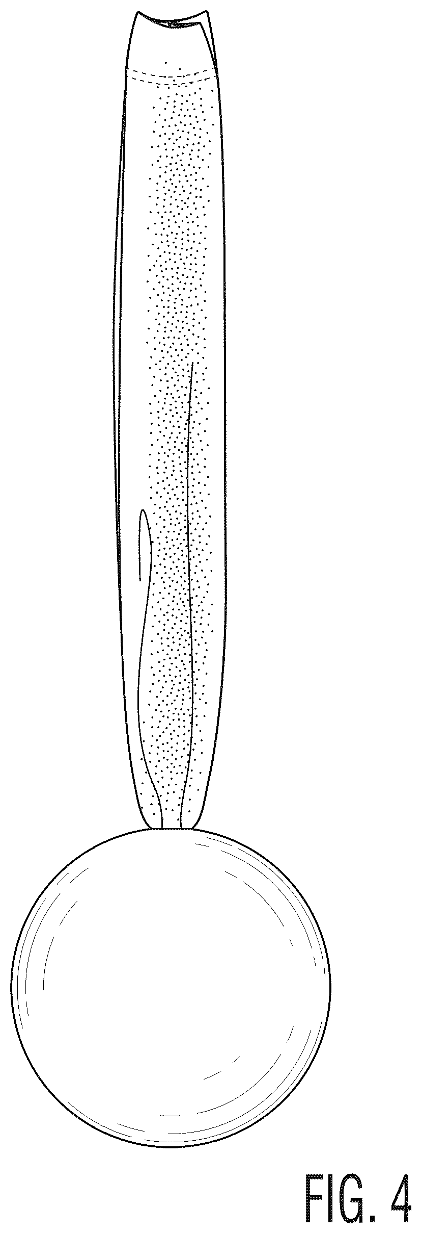 Patent USD1043879 Figure 4 – Baseball glove protector and pocket shaper apparatus