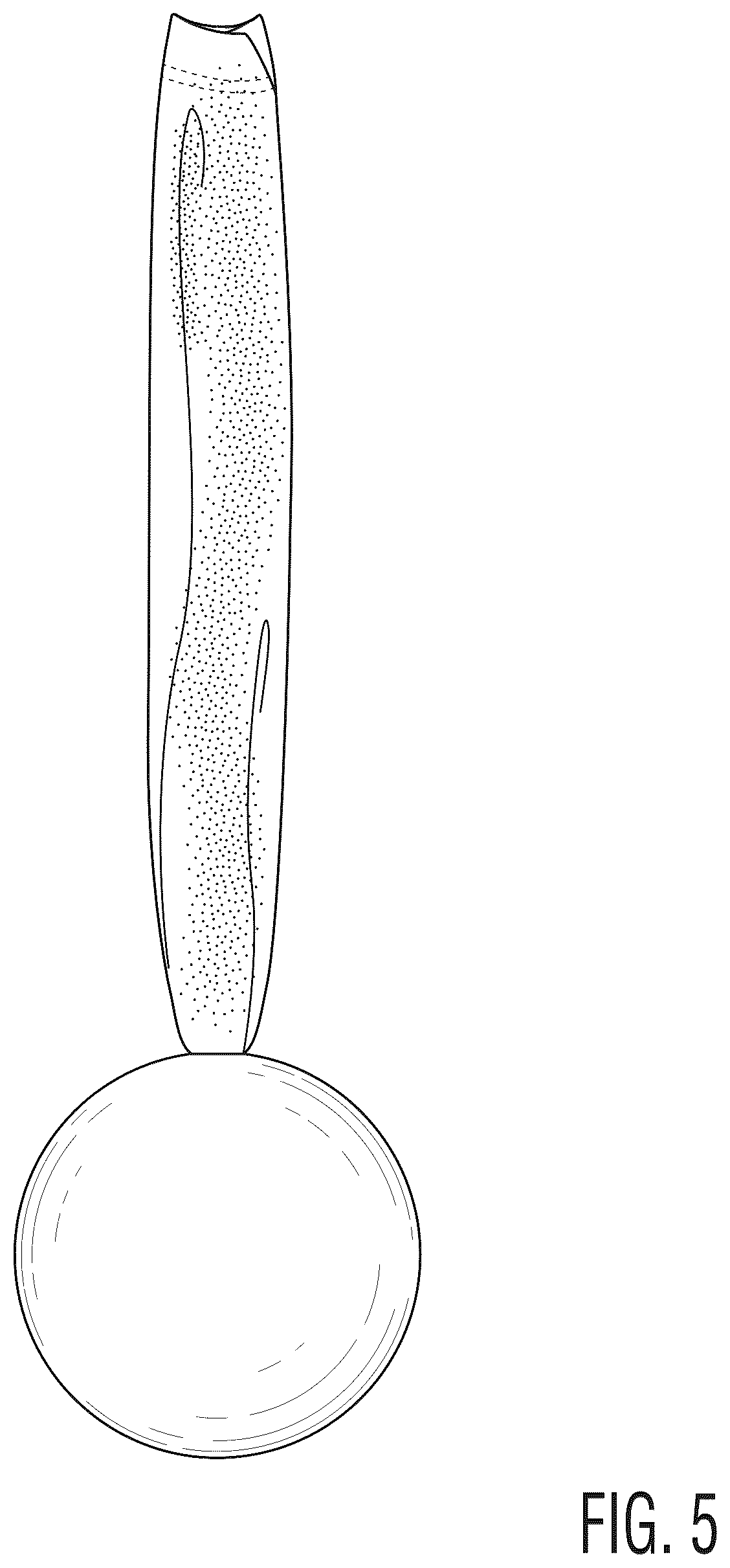 Patent USD1043879 Figure 5 – Baseball glove protector and pocket shaper apparatus
