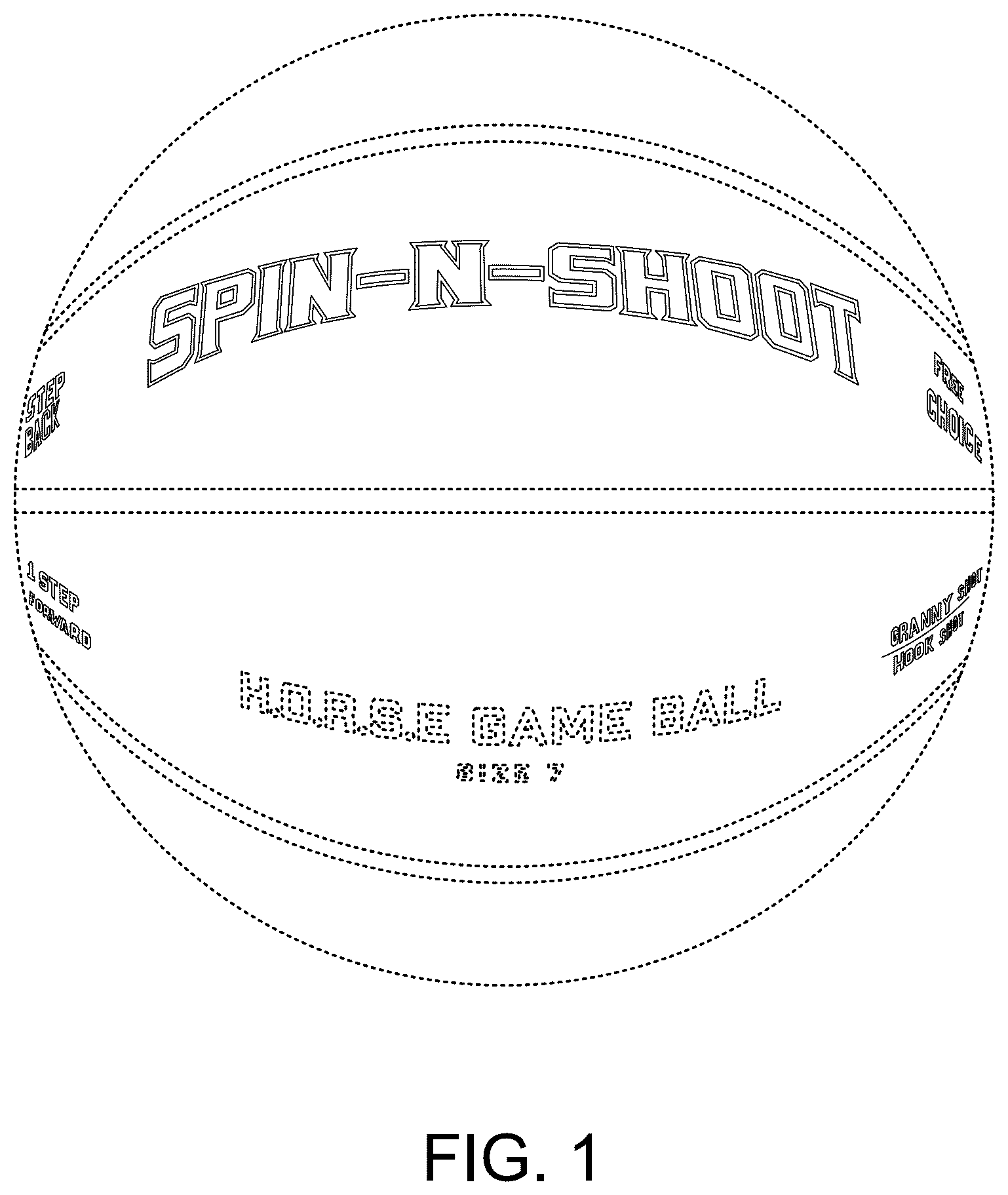Patent USD1043880 Figure 1 – Basketball game