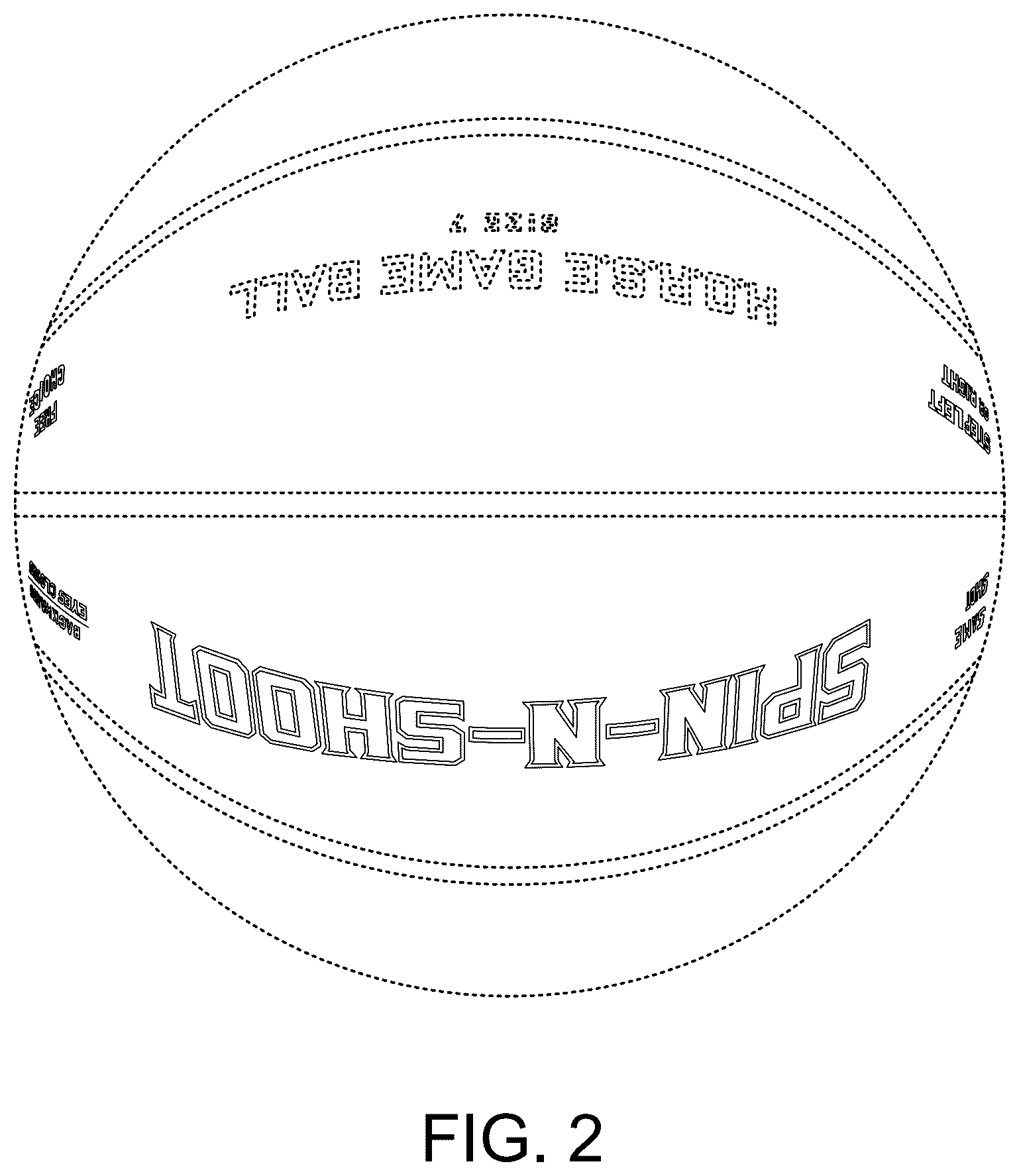 Patent USD1043880 Figure 2 – Basketball game