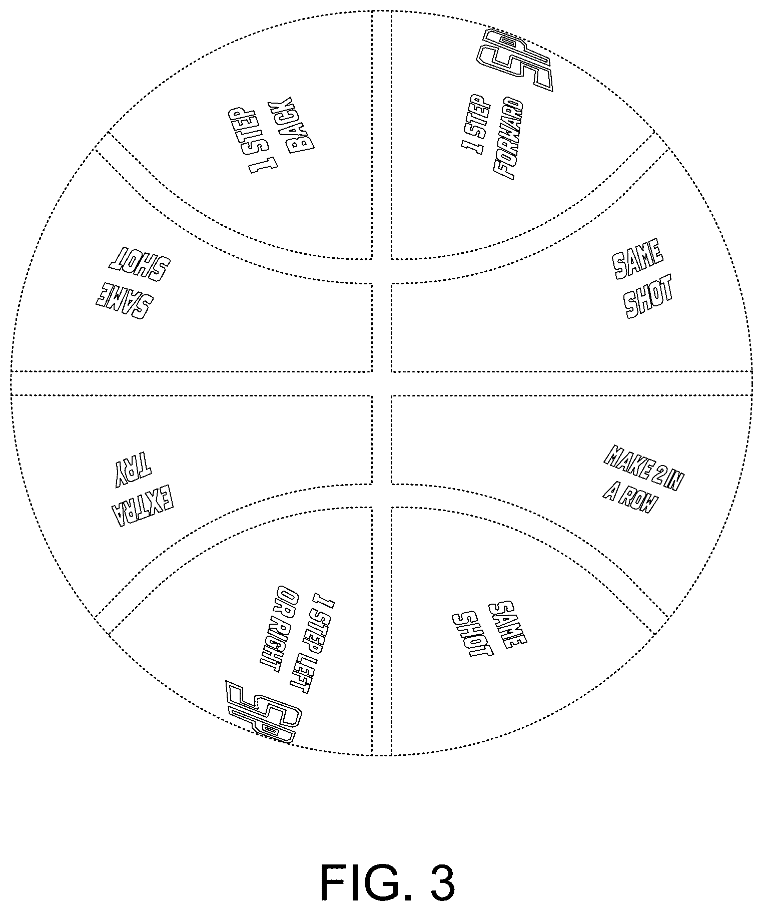 Patent USD1043880 Figure 3 – Basketball game