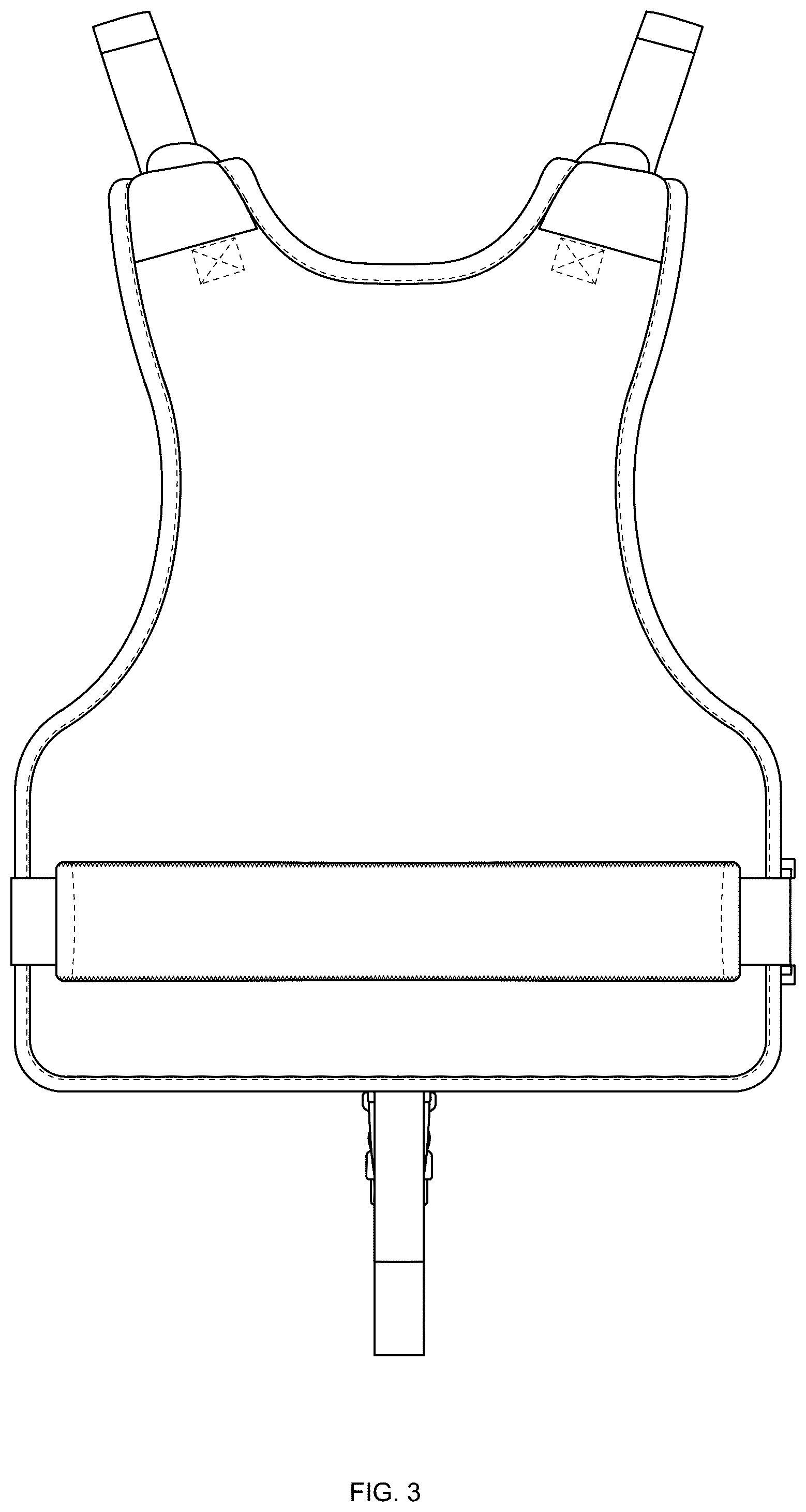 Patent USD1043882 Figure 3 – Swim vest