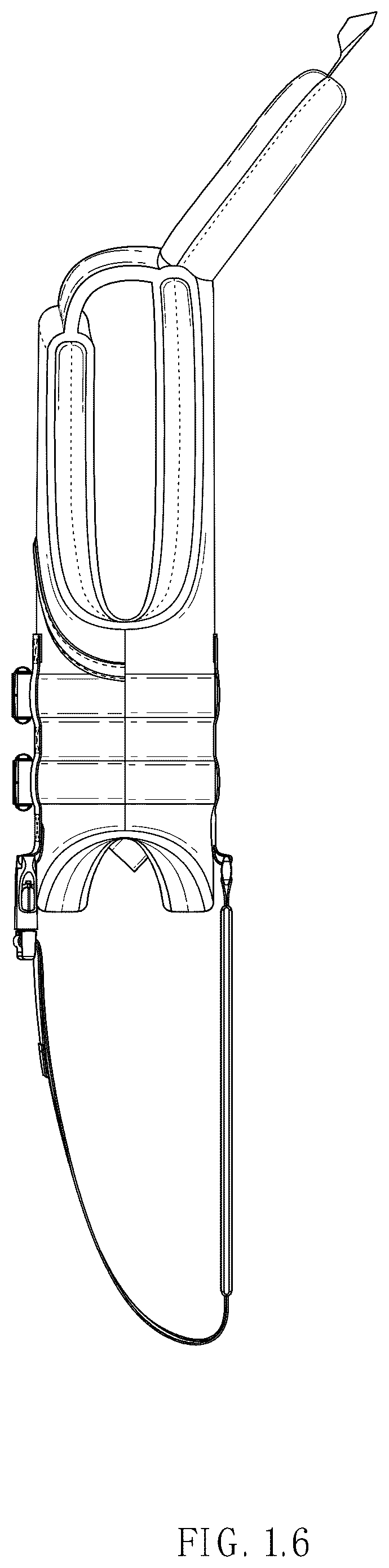 Patent USD1043883 Figure 6 – Life vest with a foam collar for head and neck support