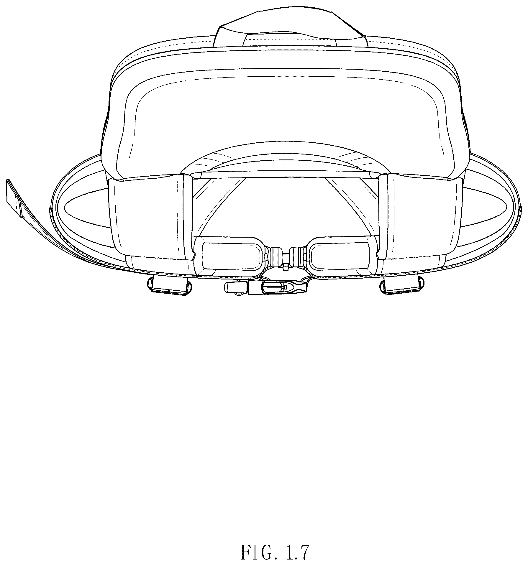 Patent USD1043883 Figure 7 – Life vest with a foam collar for head and neck support