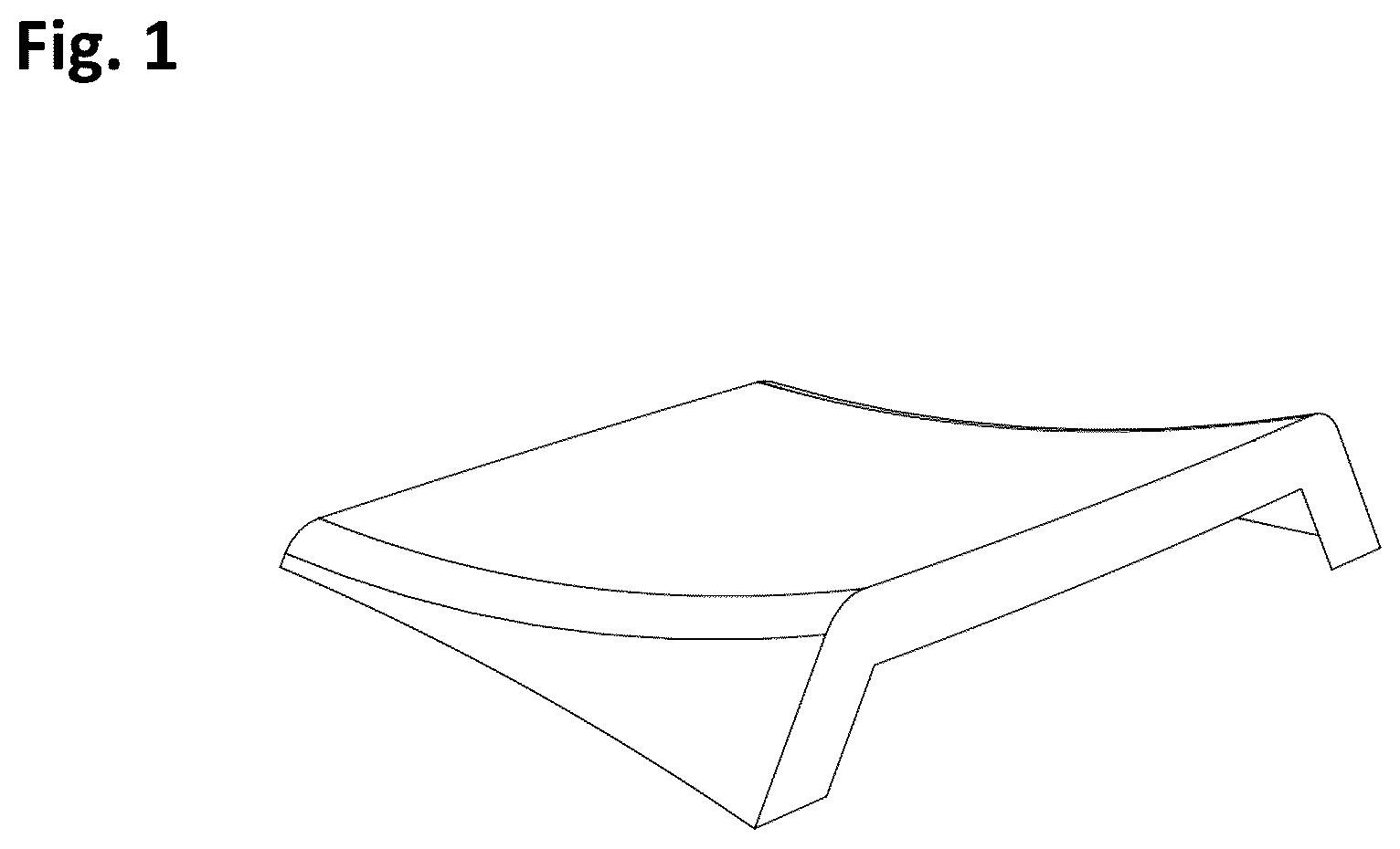 Patent USD1043884 — Part of modular pump track — Figure 1