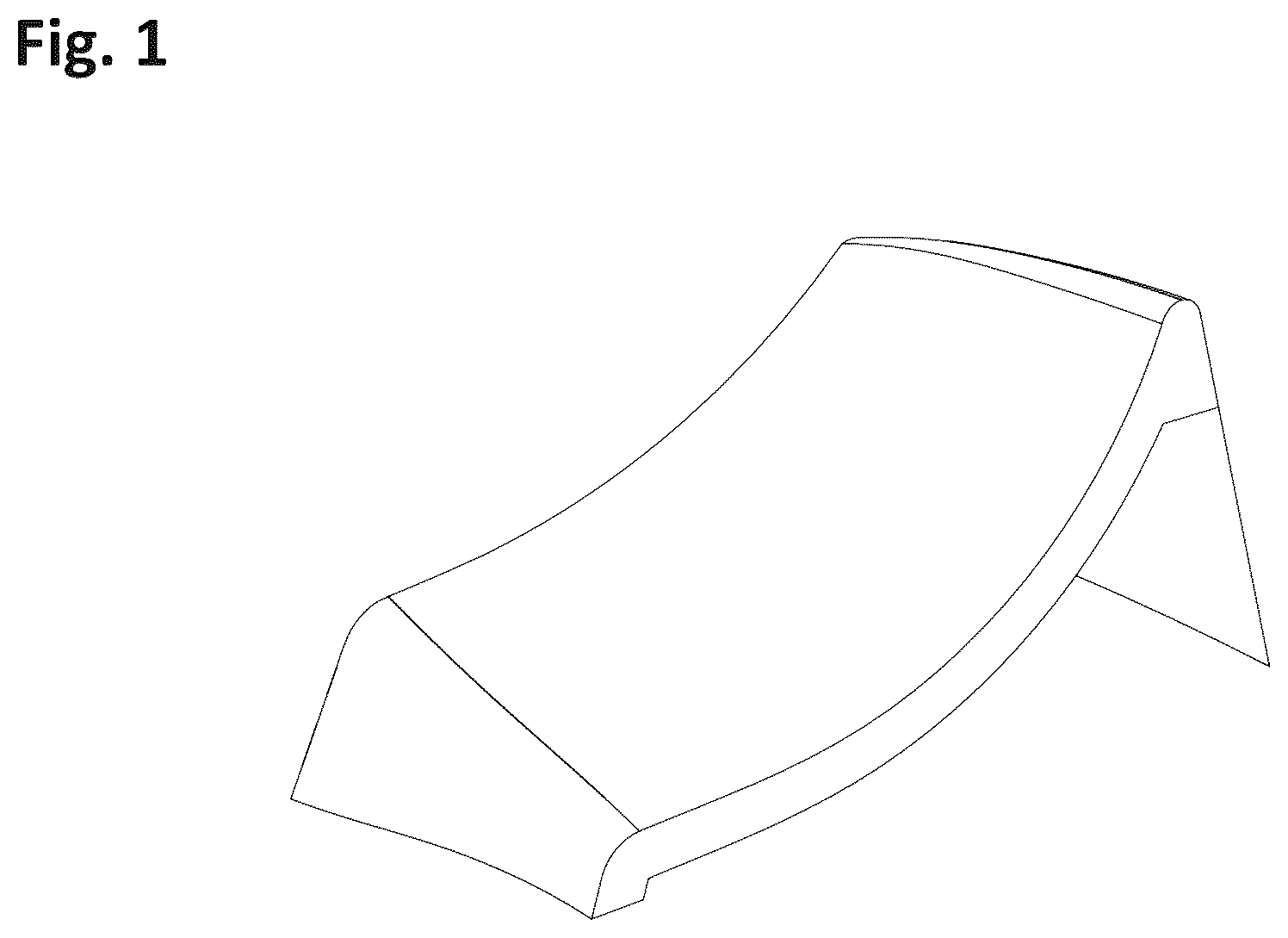 Patent USD1043886 Figure 1 – Part of modular pump track
