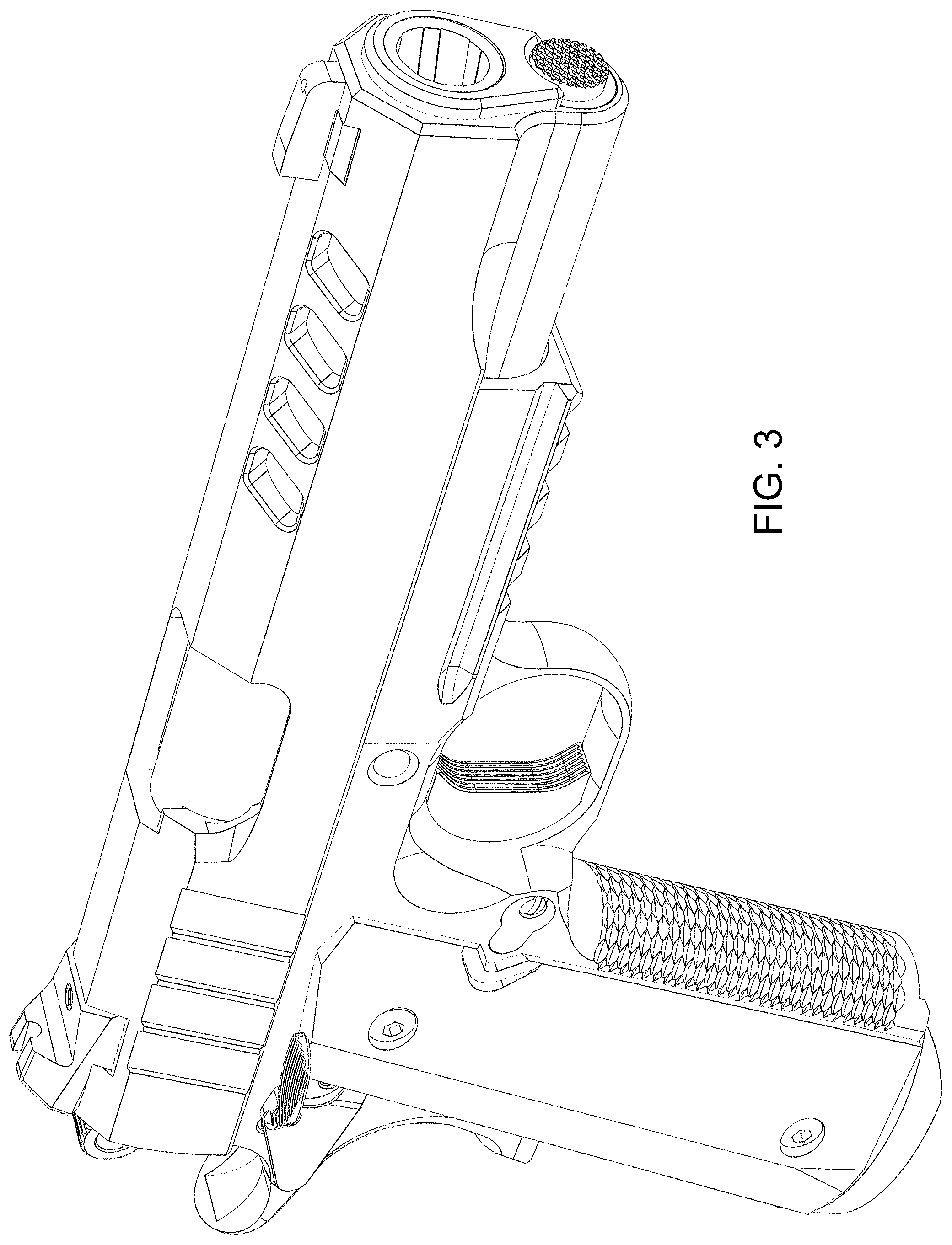 Patent USD1043889 Figure 3 – Handgun