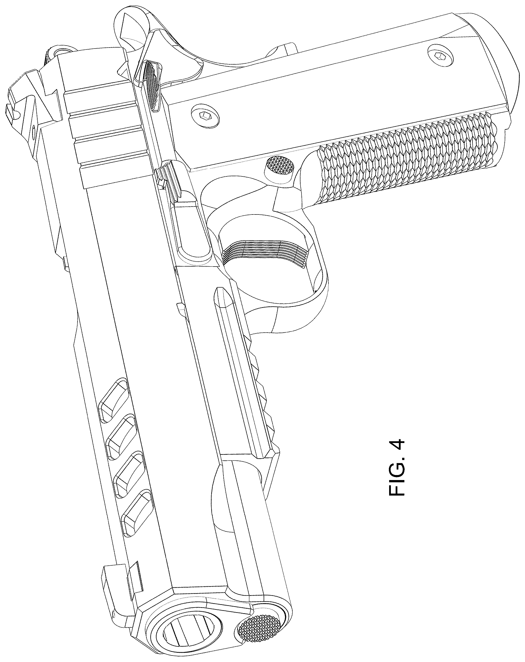 Patent USD1043889 Figure 4 – Handgun