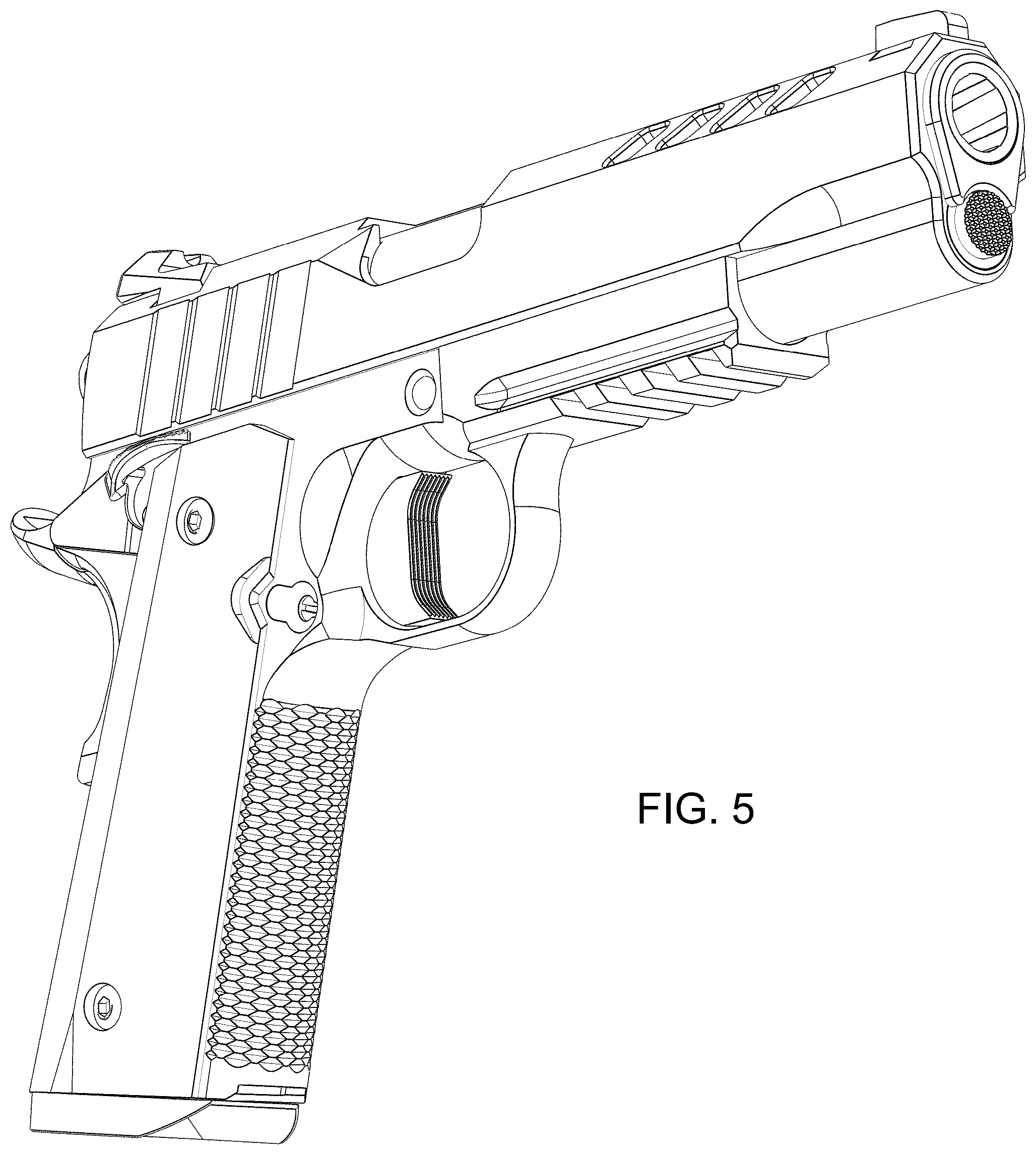 Patent USD1043889 Figure 5 – Handgun