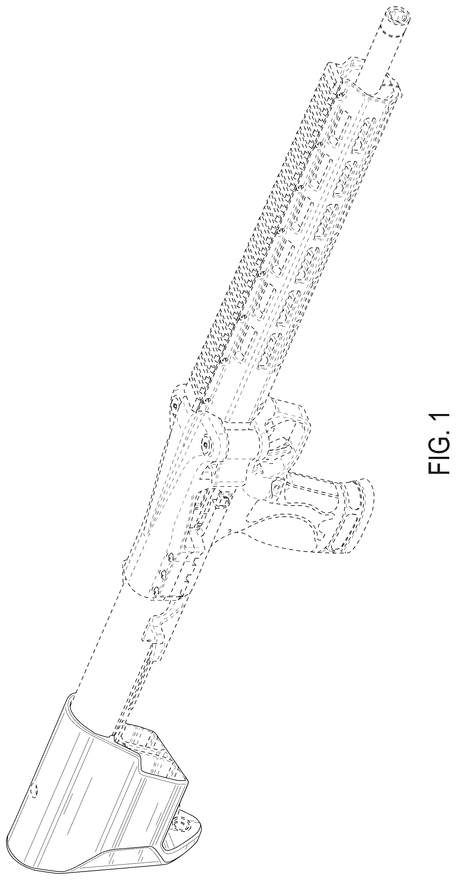 Patent USD1043890 — Firearm having buttstock — Figure 1