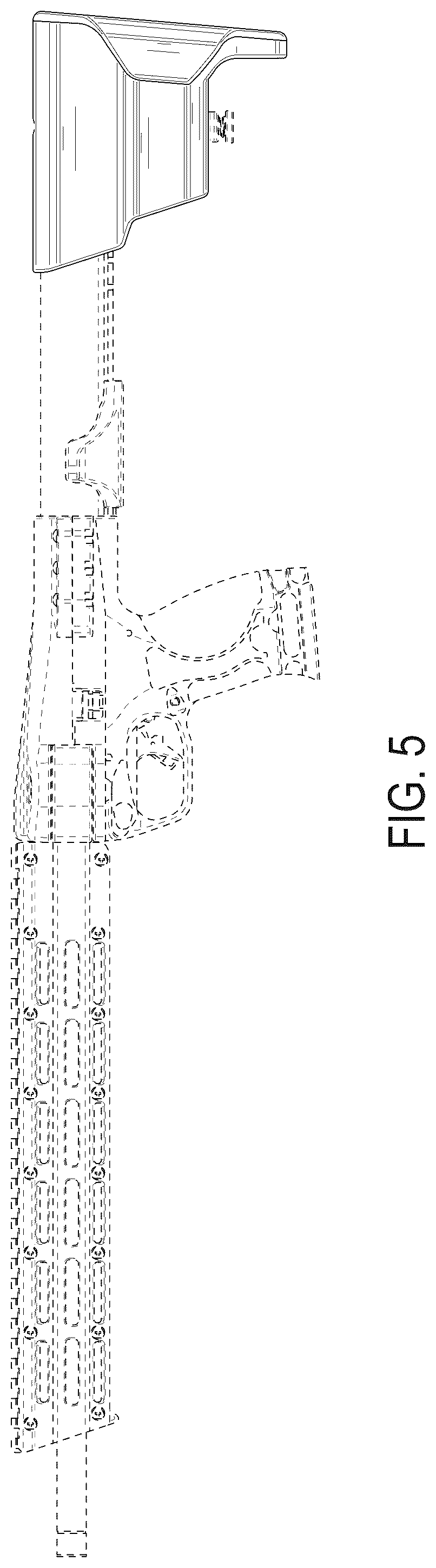 Patent USD1043890 Figure 5 – Firearm having buttstock