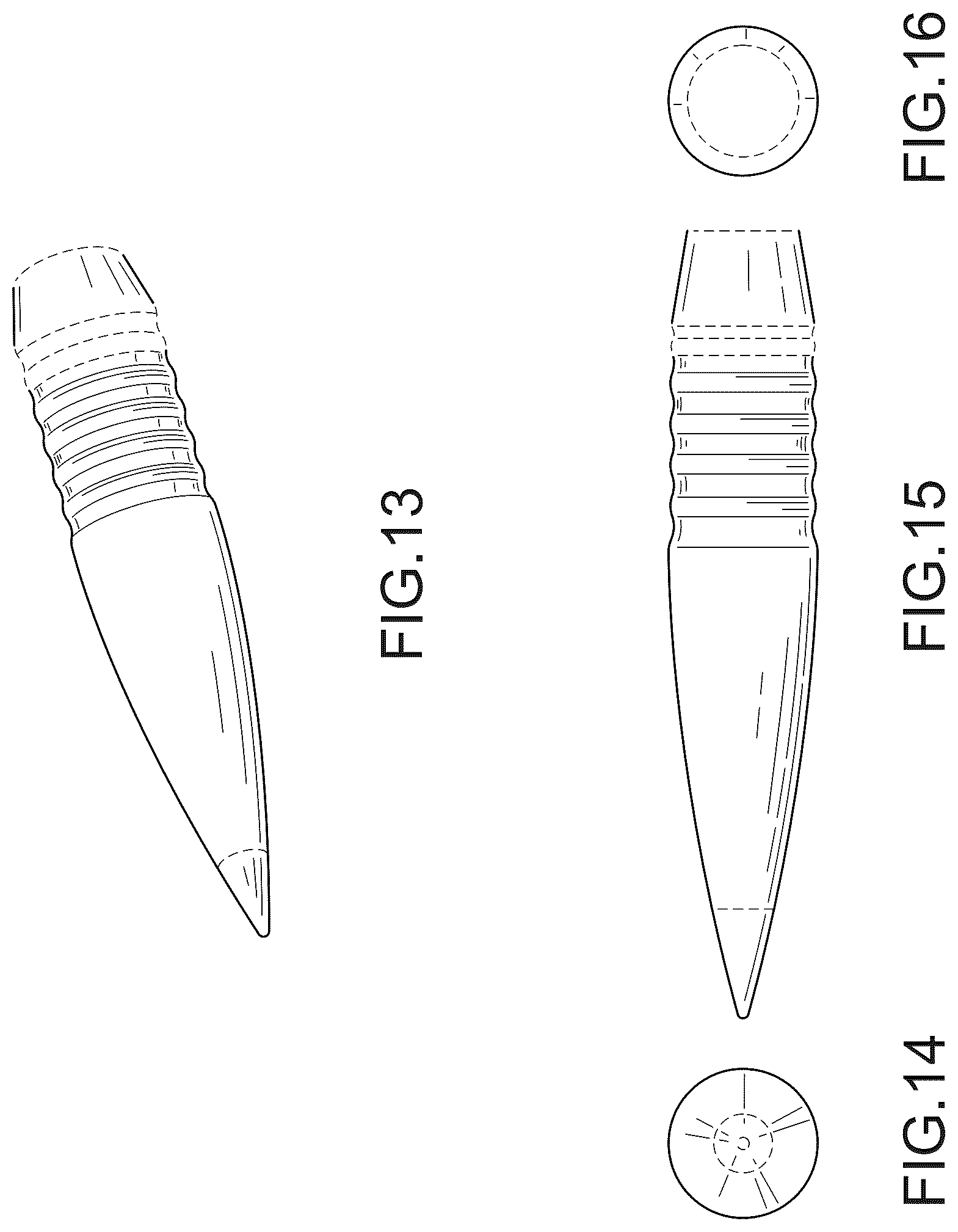 Patent USD1043896 Figure 4 – Projectile