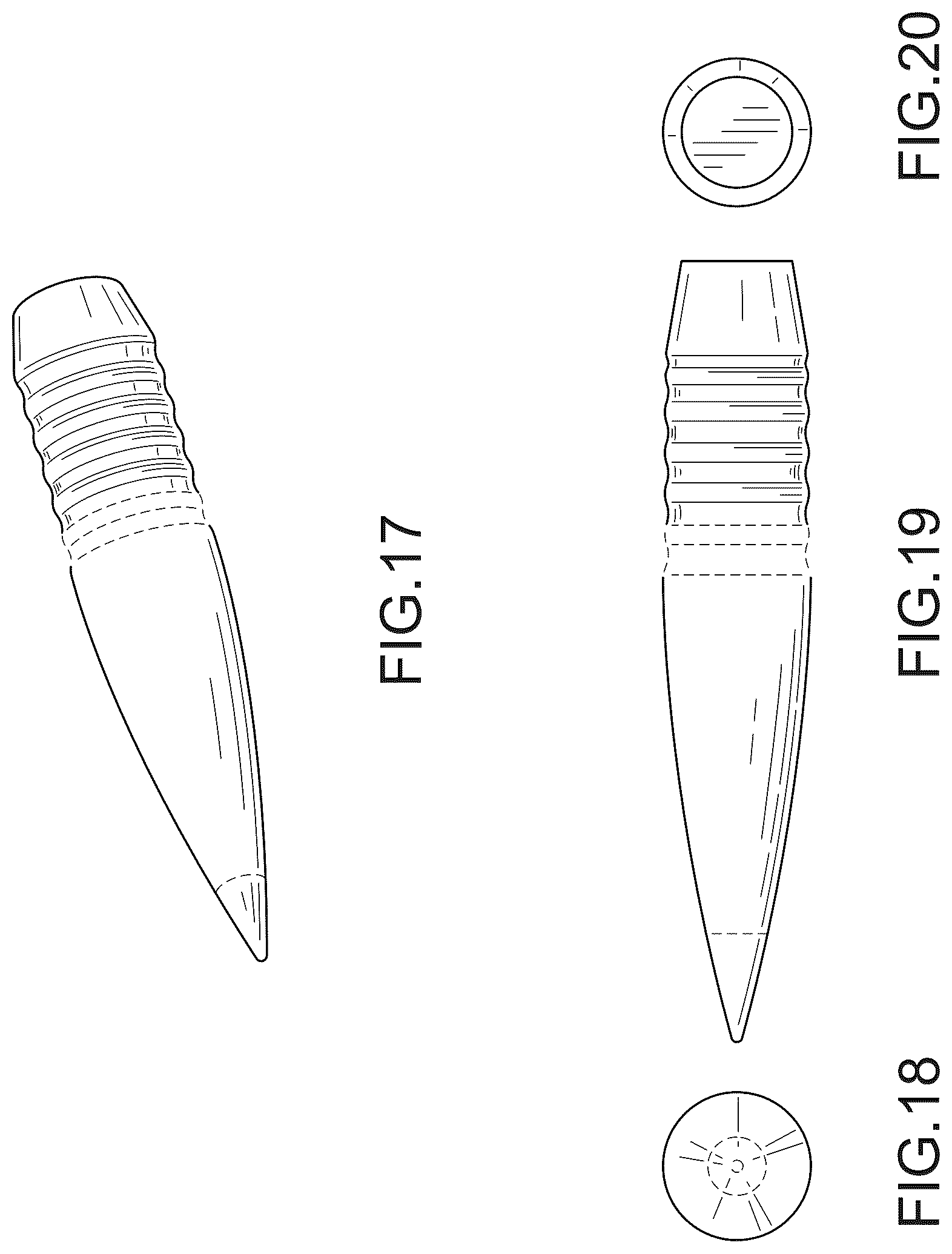 Patent USD1043896 Figure 5 – Projectile