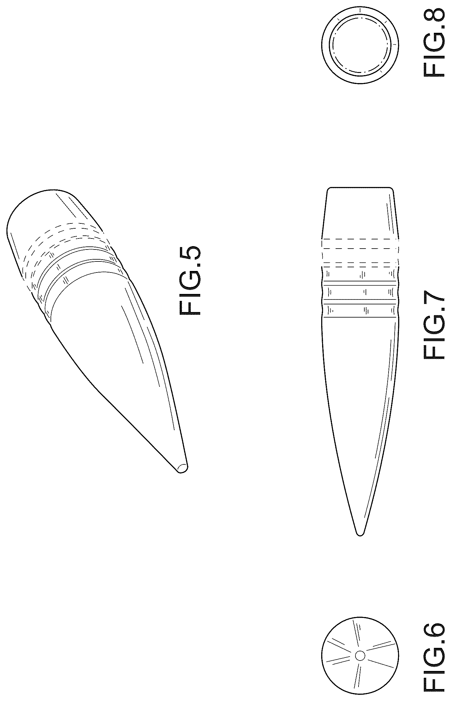 Patent USD1043897 Figure 2 – Projectile