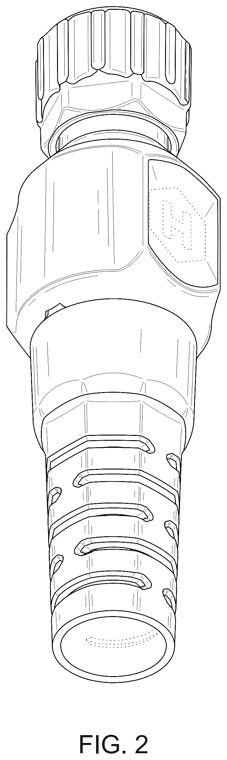 Patent USD1043909 Figure 2 – Nozzle