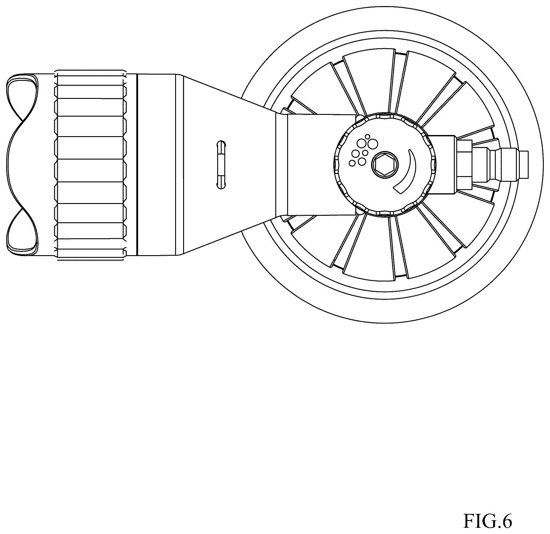 Patent USD1043913 Figure 6 – Three-patterns high-pressure foam cannon