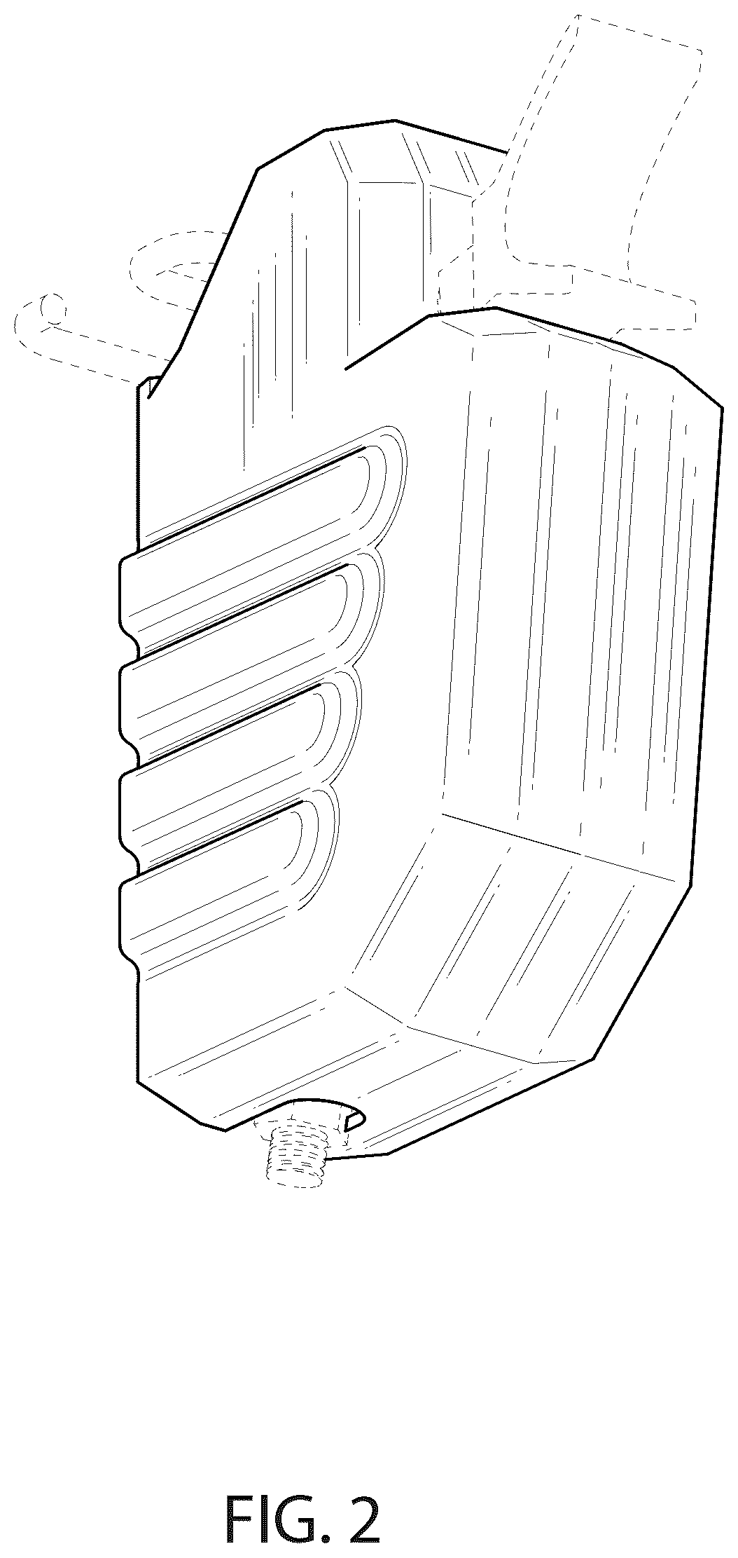 Patent USD1043914 Figure 2 – Cover for spray a gun