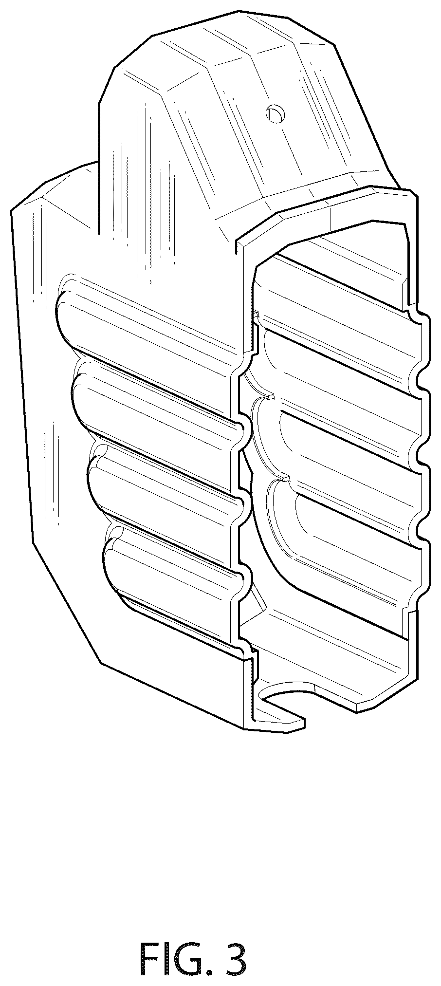 Patent USD1043914 Figure 3 – Cover for spray a gun