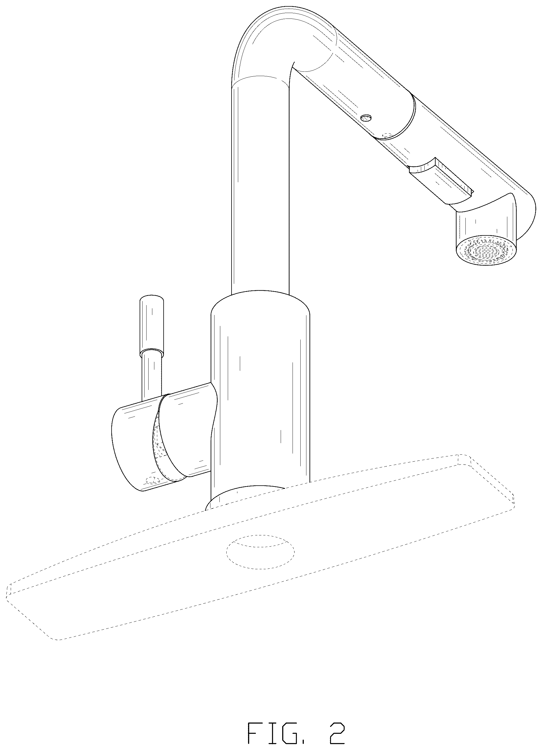 Patent USD1043917 Figure 2 – Faucet