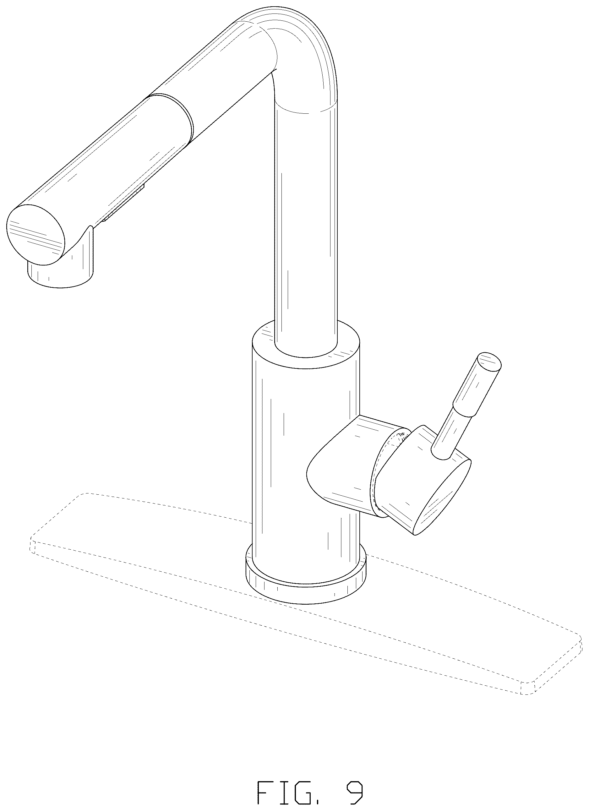 Patent USD1043917 Figure 9 – Faucet