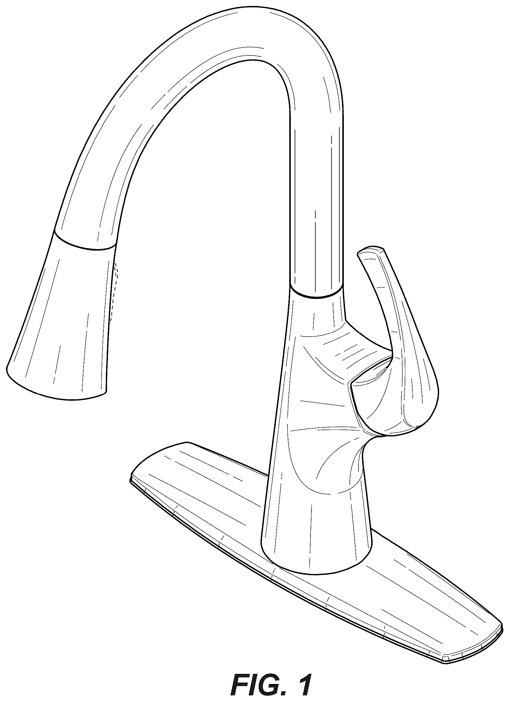 Patent USD1043918 — Faucet — Figure 1