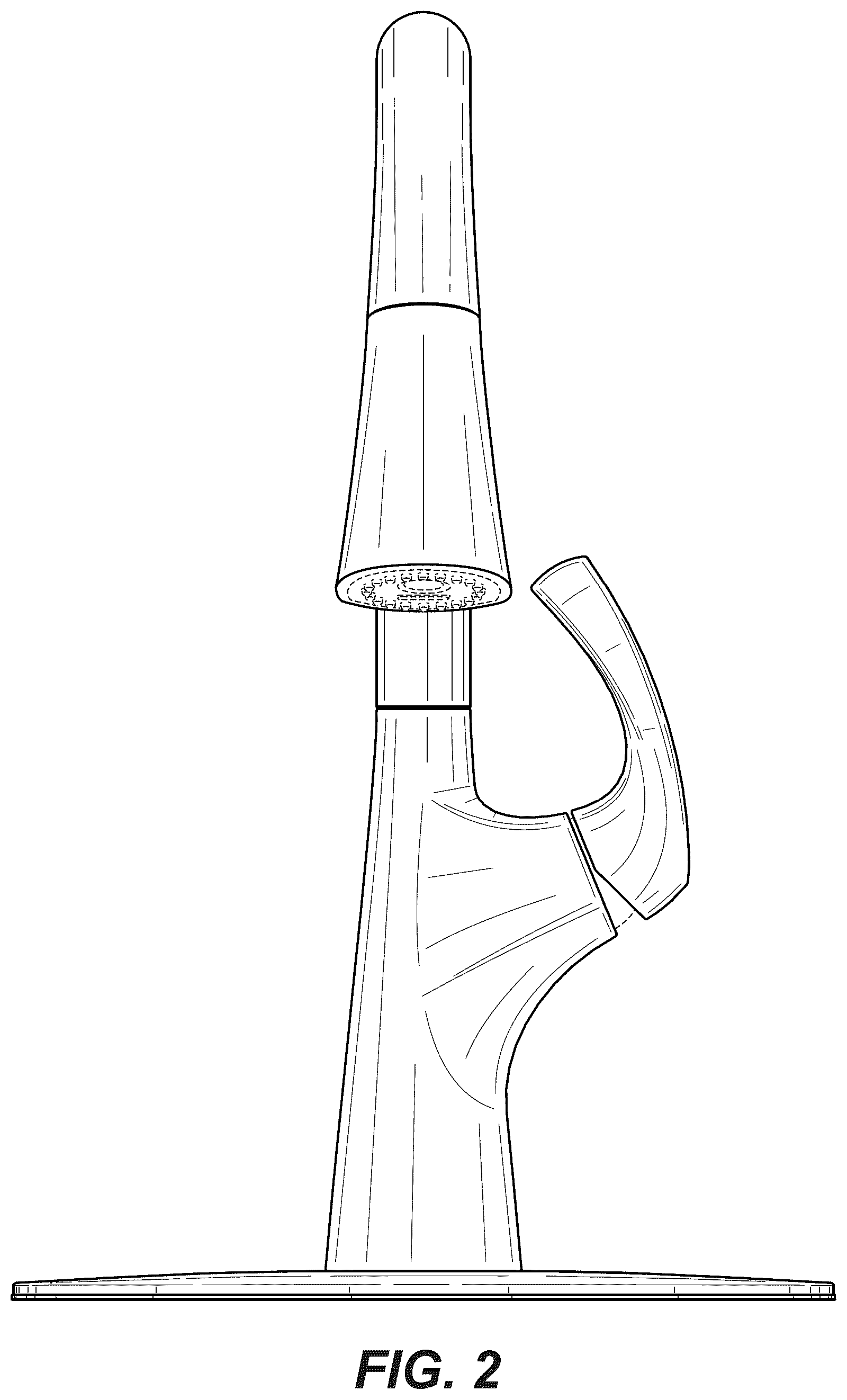 Patent USD1043918 Figure 2 – Faucet