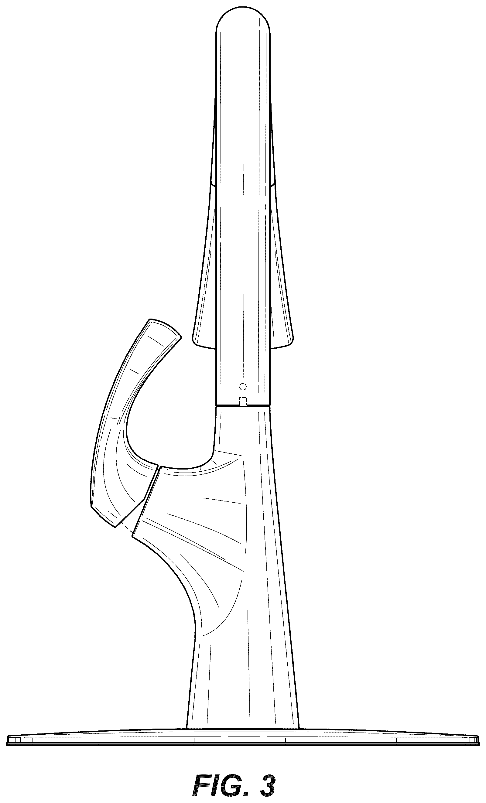 Patent USD1043918 Figure 3 – Faucet