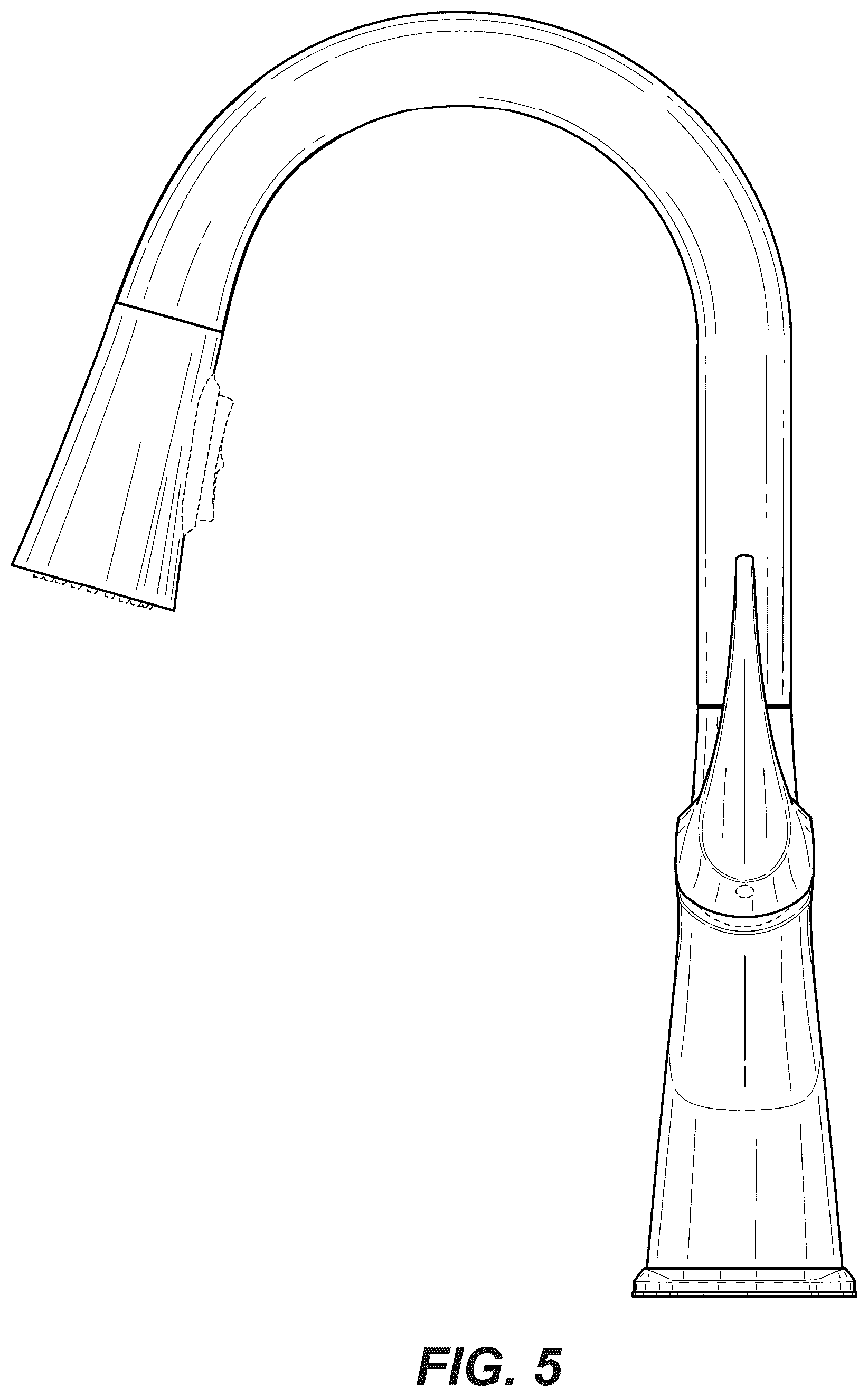 Patent USD1043918 Figure 5 – Faucet