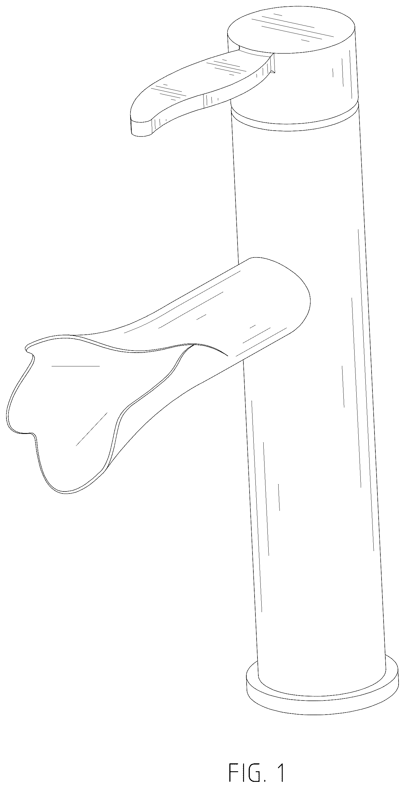 Patent USD1043919 Figure 1 – Faucet