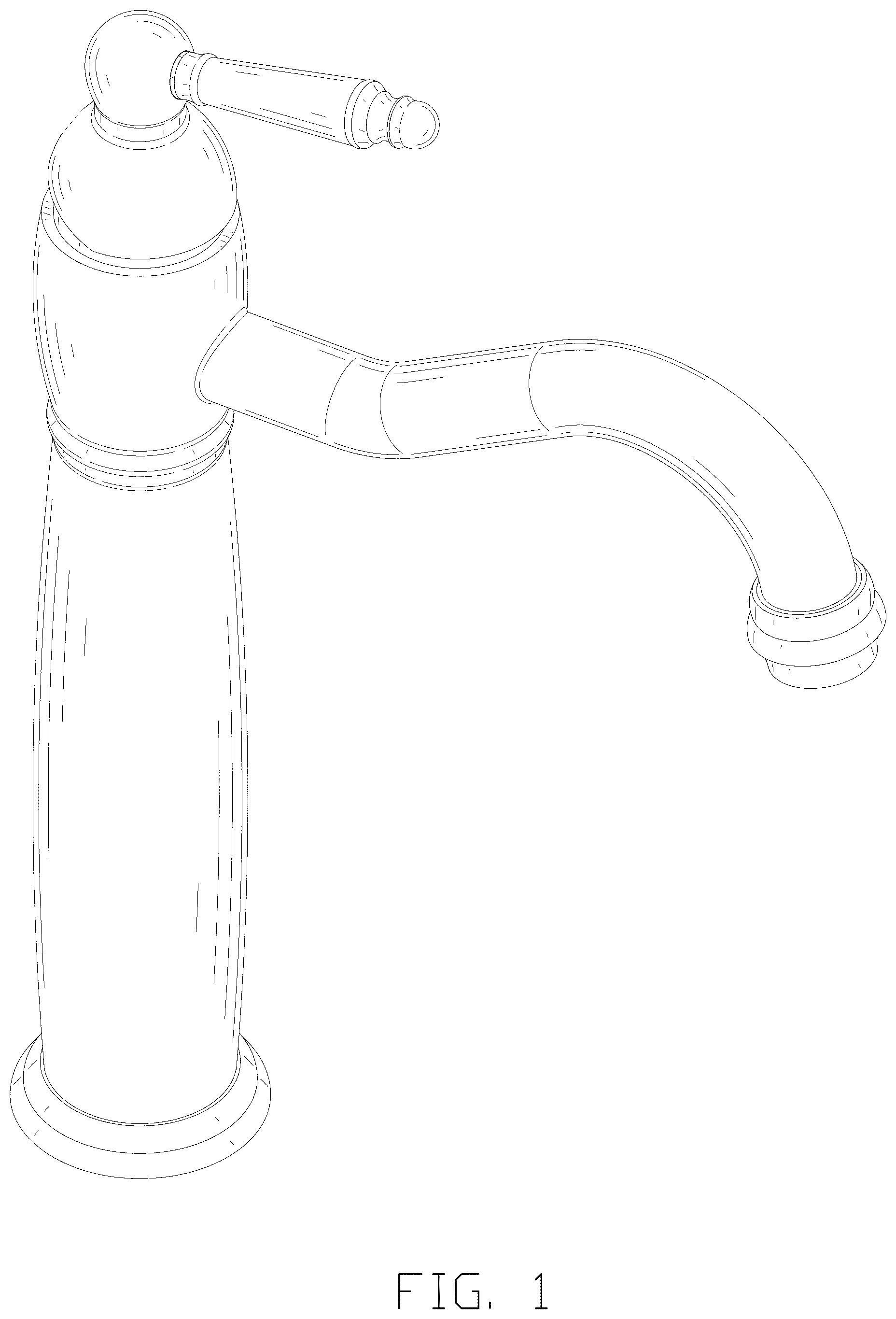 Patent USD1043920 Figure 1 – Faucet
