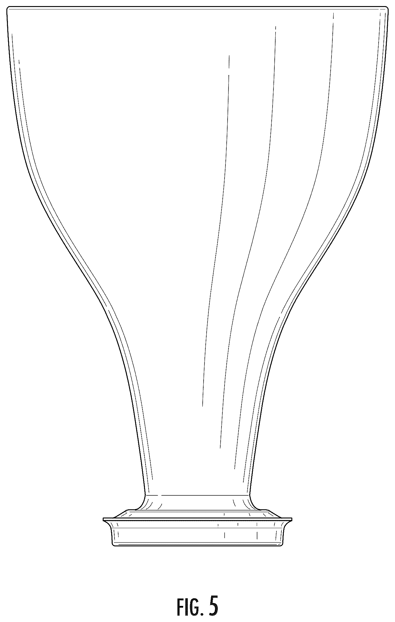 Patent USD1043923 Figure 5 – Sink drain extension