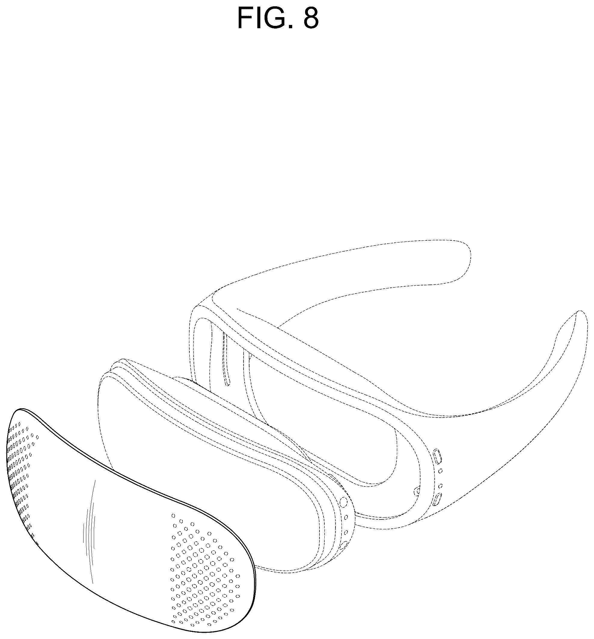 Patent USD1043931 Figure 8 – Cover for wearable air conditioner