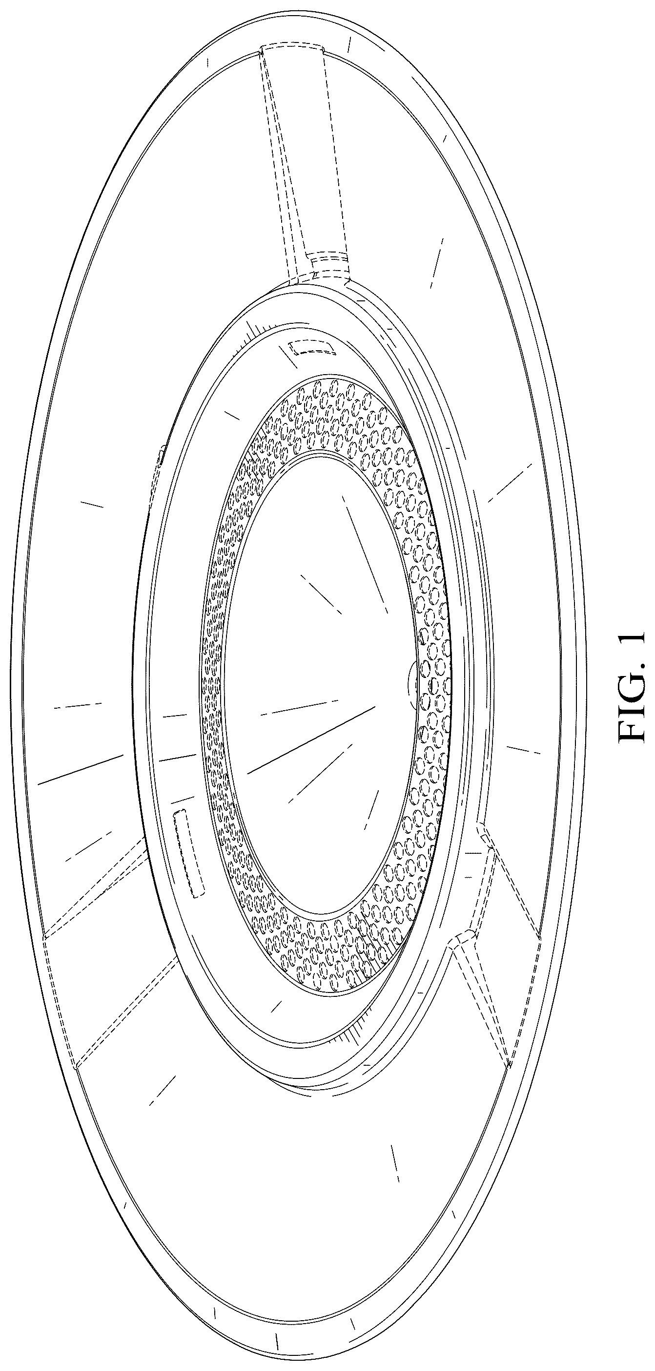 Patent USD1043933 Figure 1 – Device for fire pit