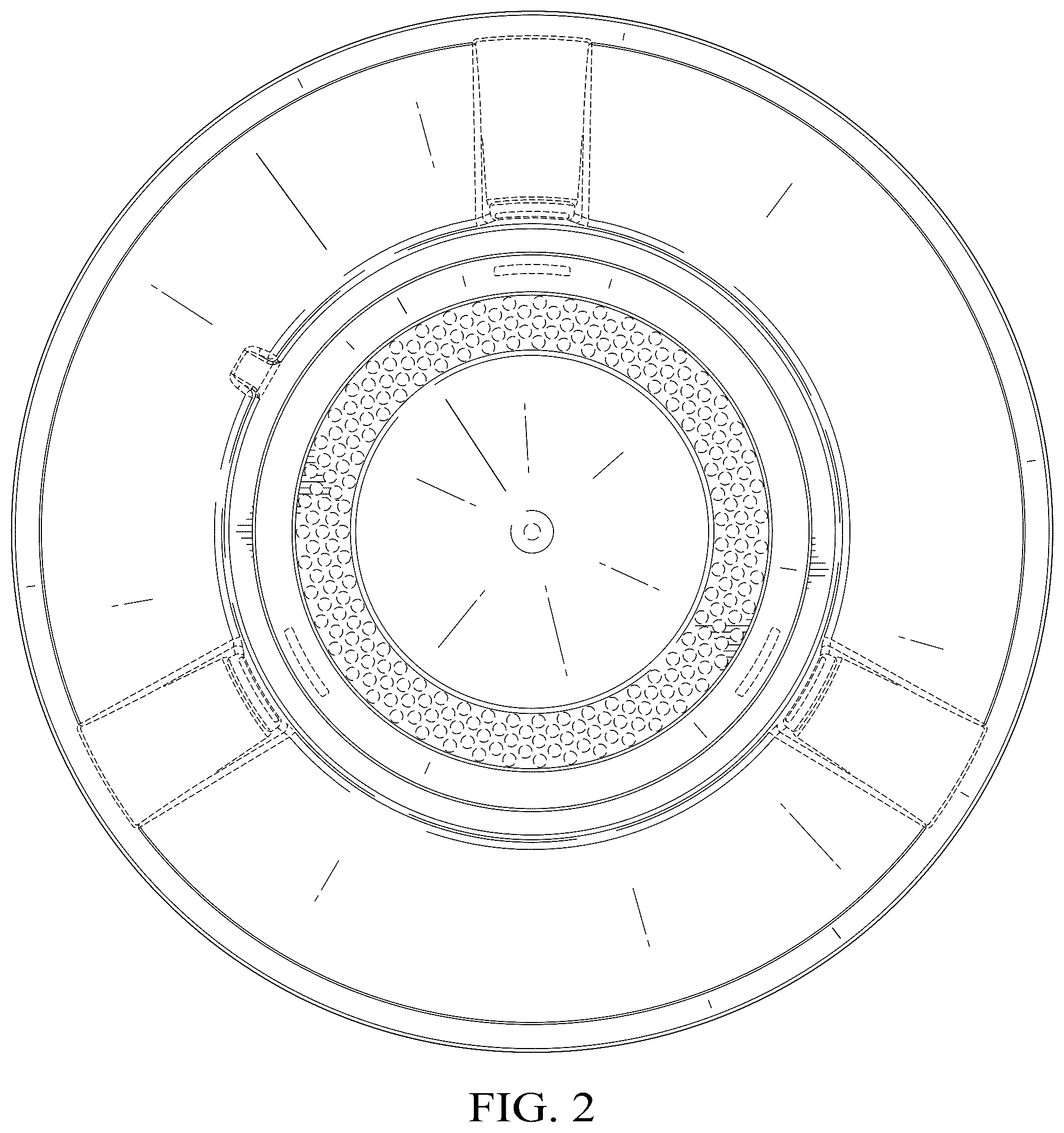 Patent USD1043933 Figure 2 – Device for fire pit