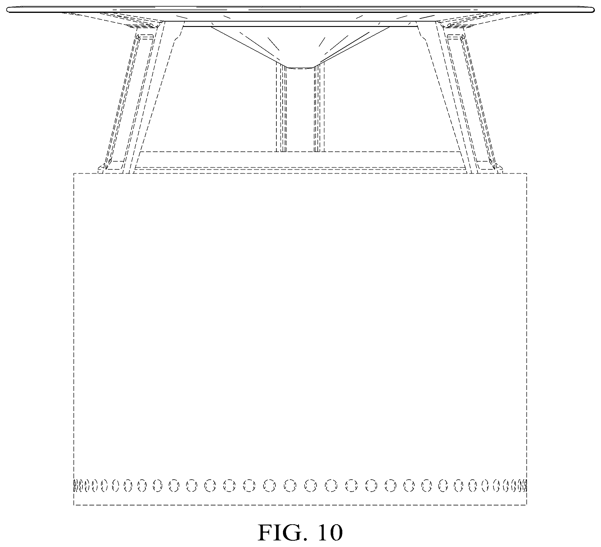 Patent USD1043933 Figure 8 – Device for fire pit