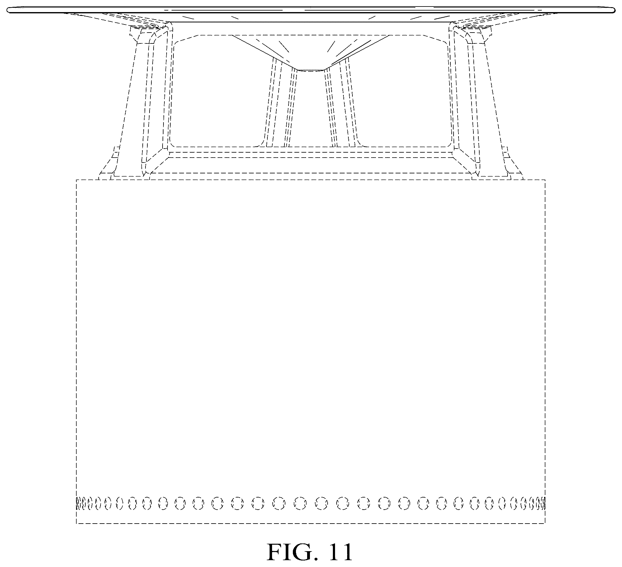 Patent USD1043933 Figure 9 – Device for fire pit