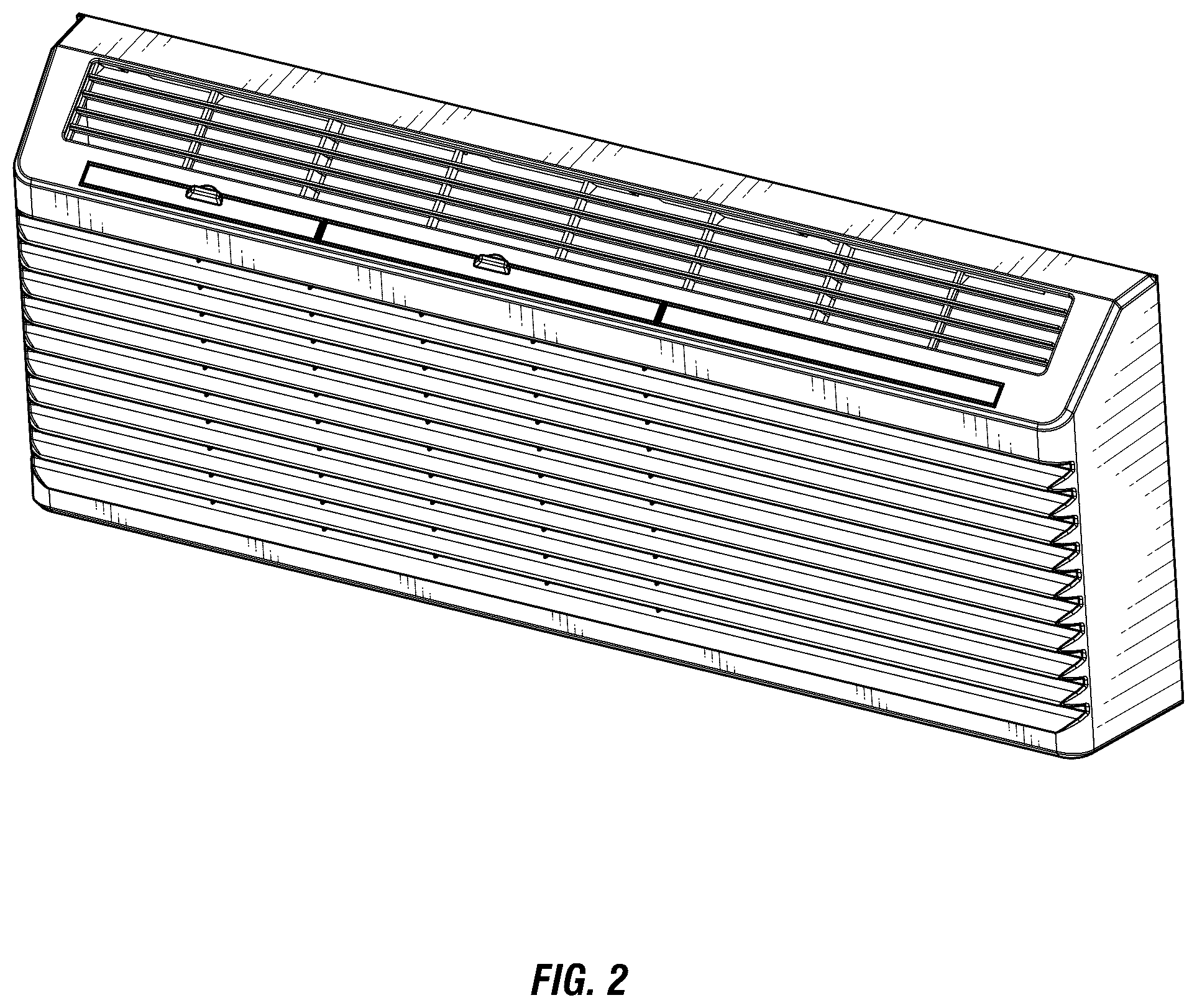 Patent USD1043936 Figure 2 – Air conditioner cover