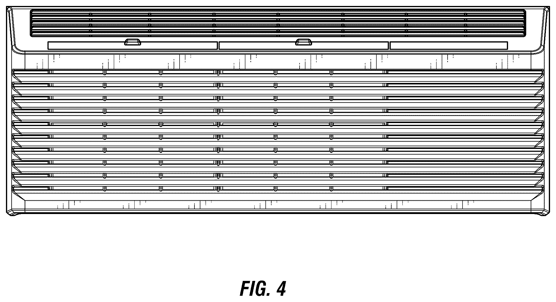 Patent USD1043936 Figure 4 – Air conditioner cover