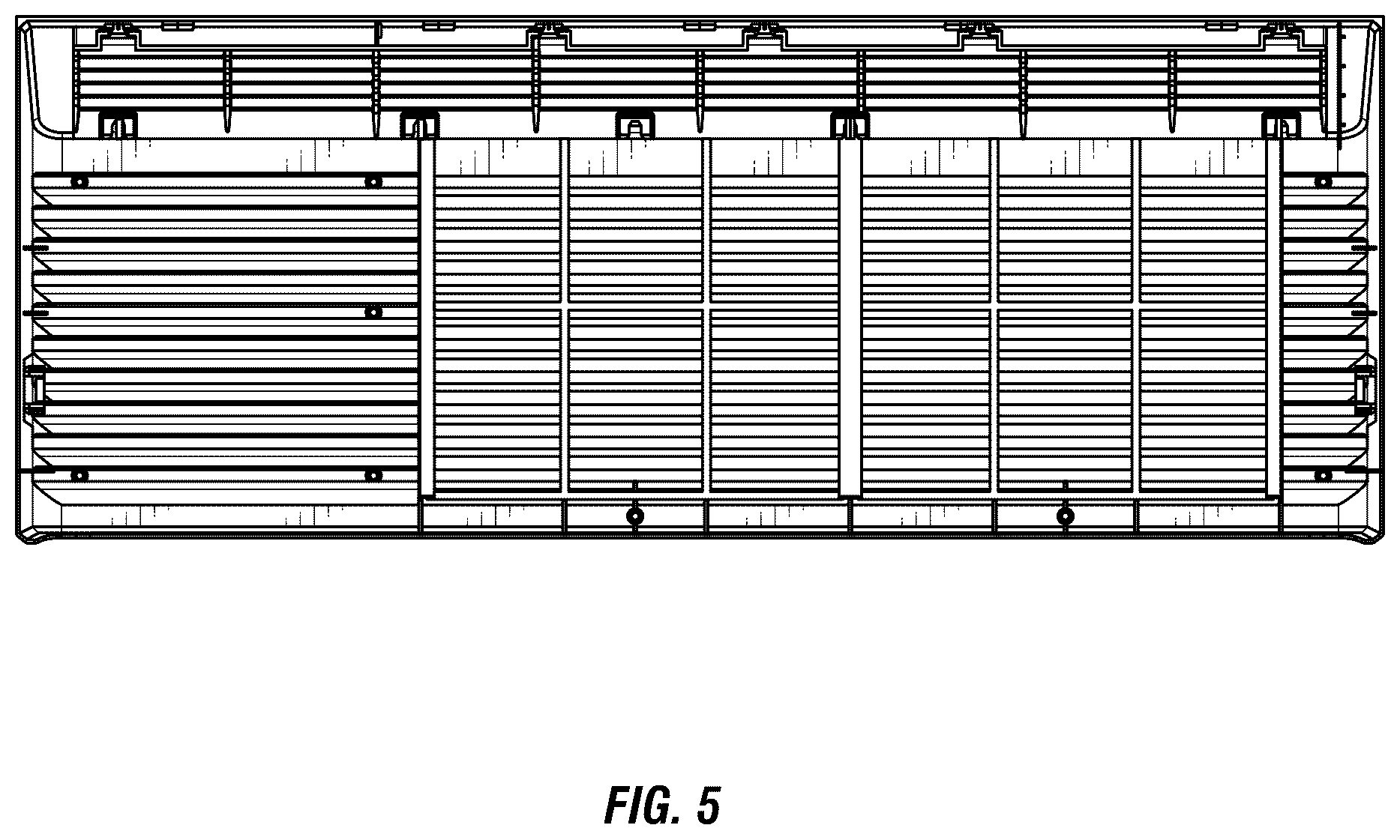 Patent USD1043936 Figure 5 – Air conditioner cover