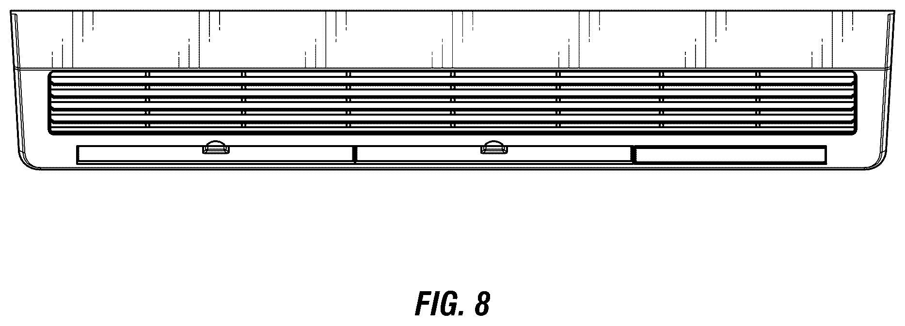 Patent USD1043936 Figure 7 – Air conditioner cover