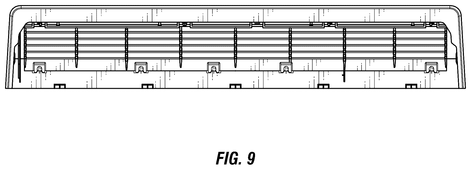 Patent USD1043936 Figure 8 – Air conditioner cover