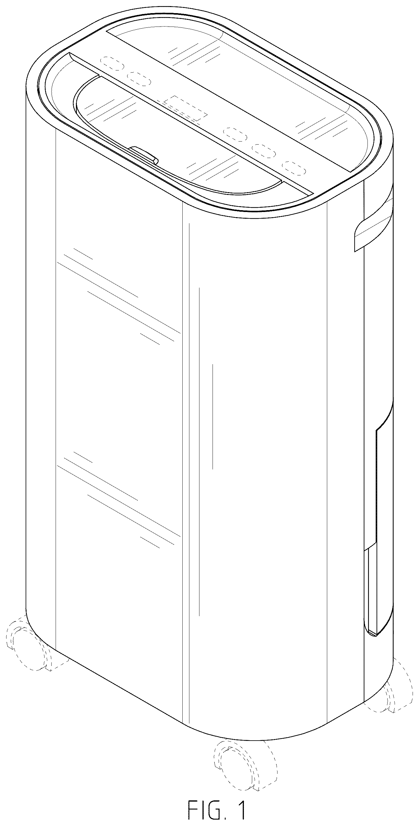 Patent USD1043938 Figure 1 – Dehumidifier