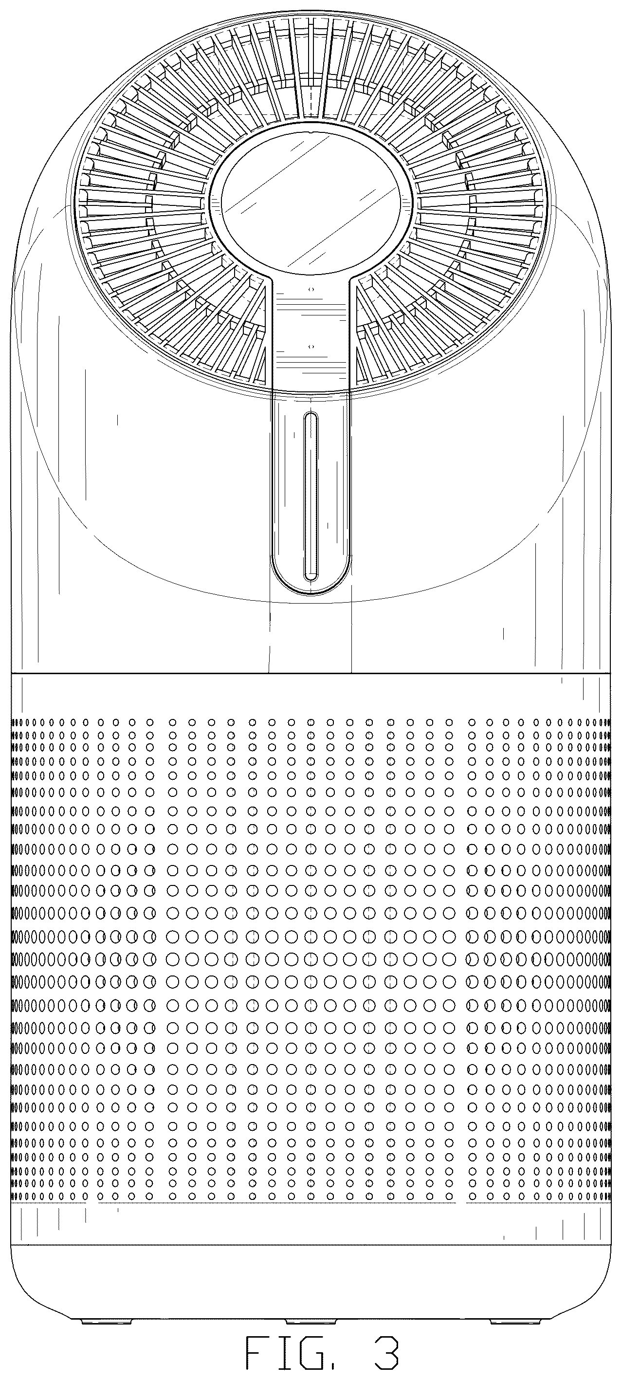 Patent USD1043940 Figure 3 – Air cleaner