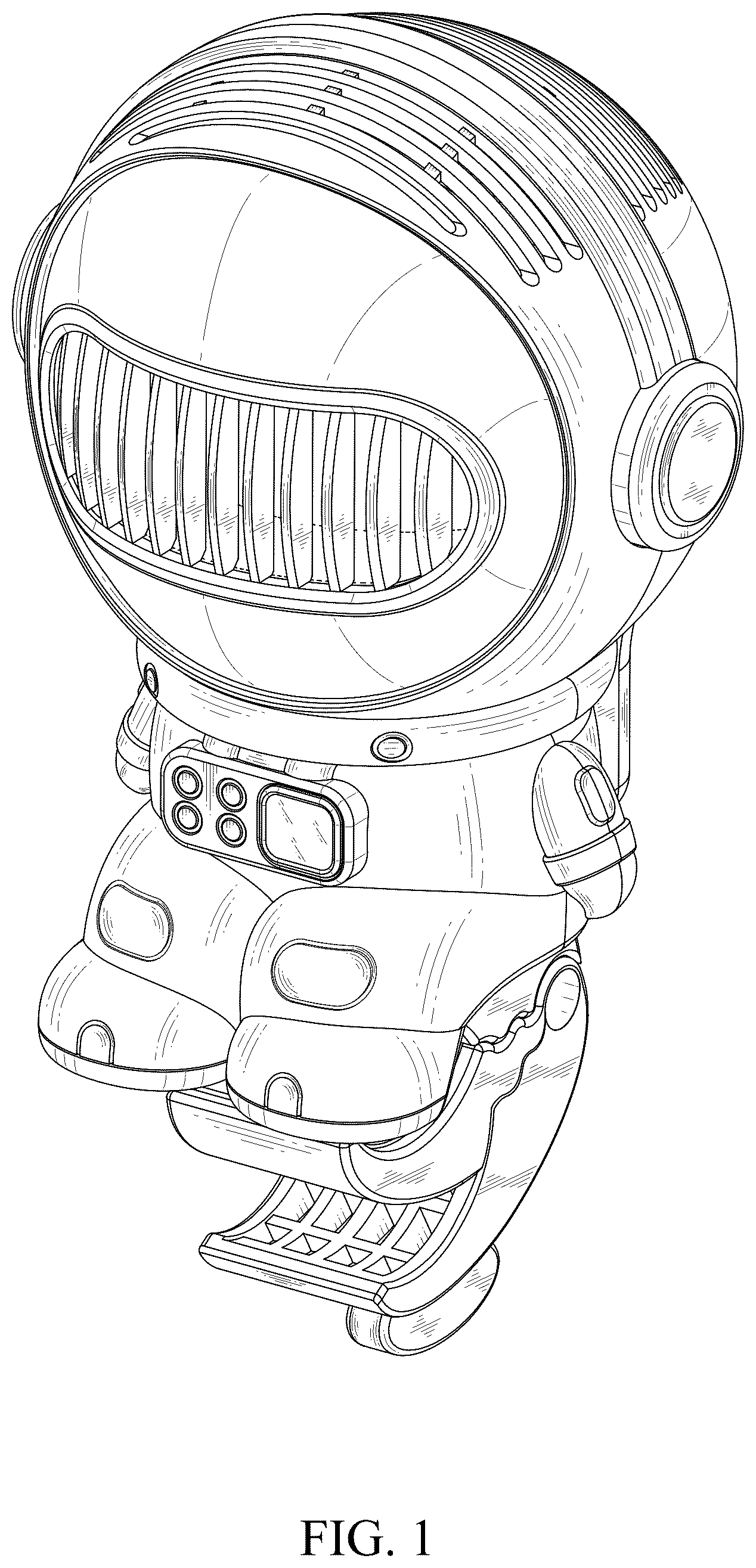 Patent USD1043944 Figure 1 – Electric fan