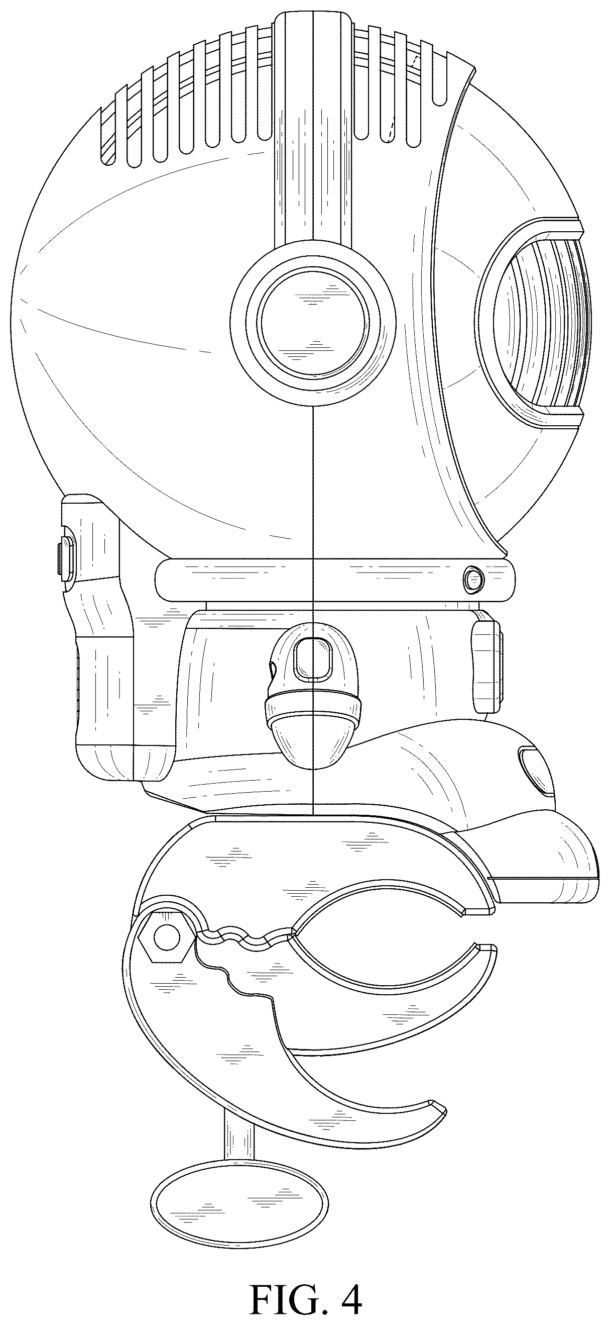 Patent USD1043944 Figure 4 – Electric fan