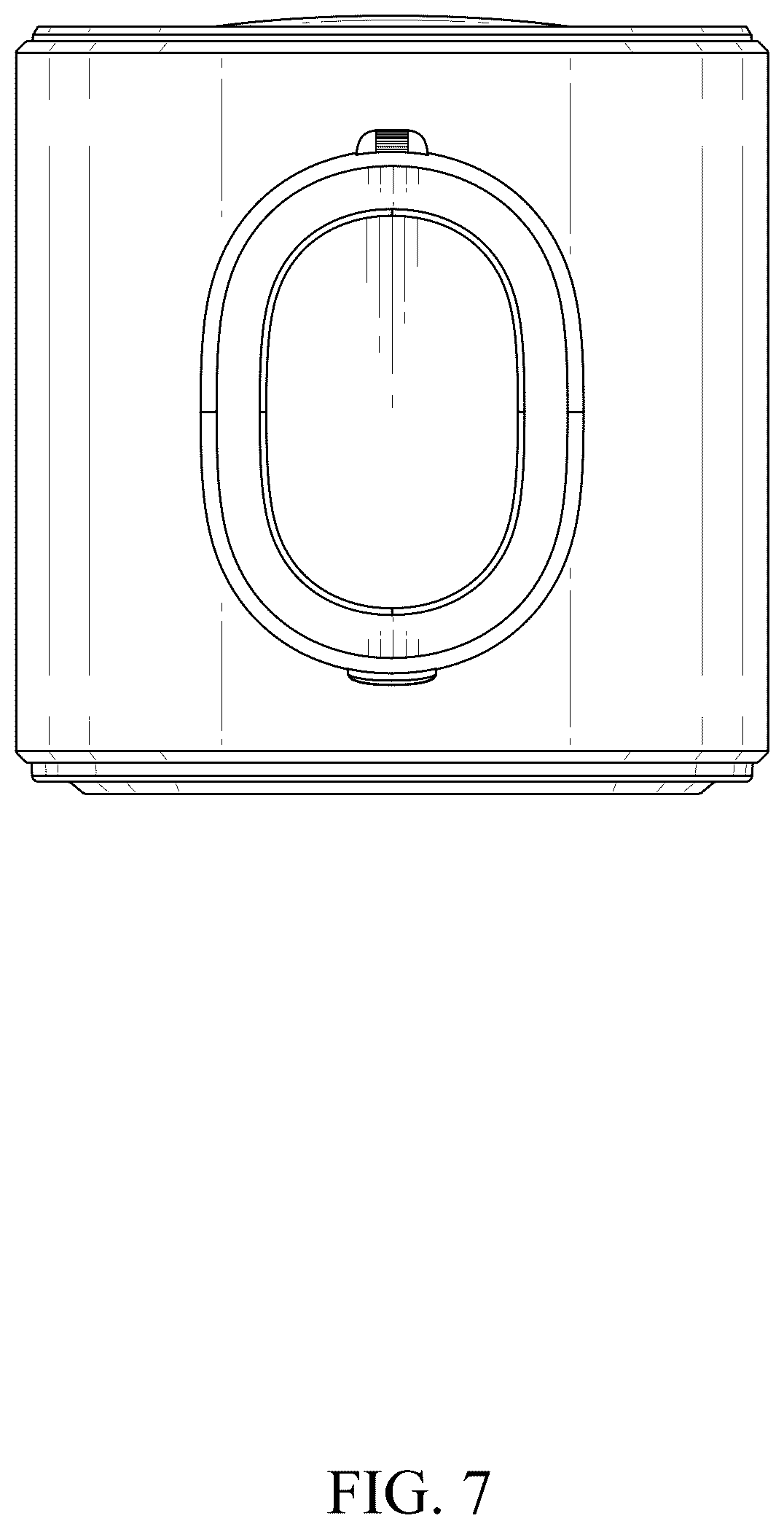 Patent USD1043945 Figure 7 – Hand-held fan
