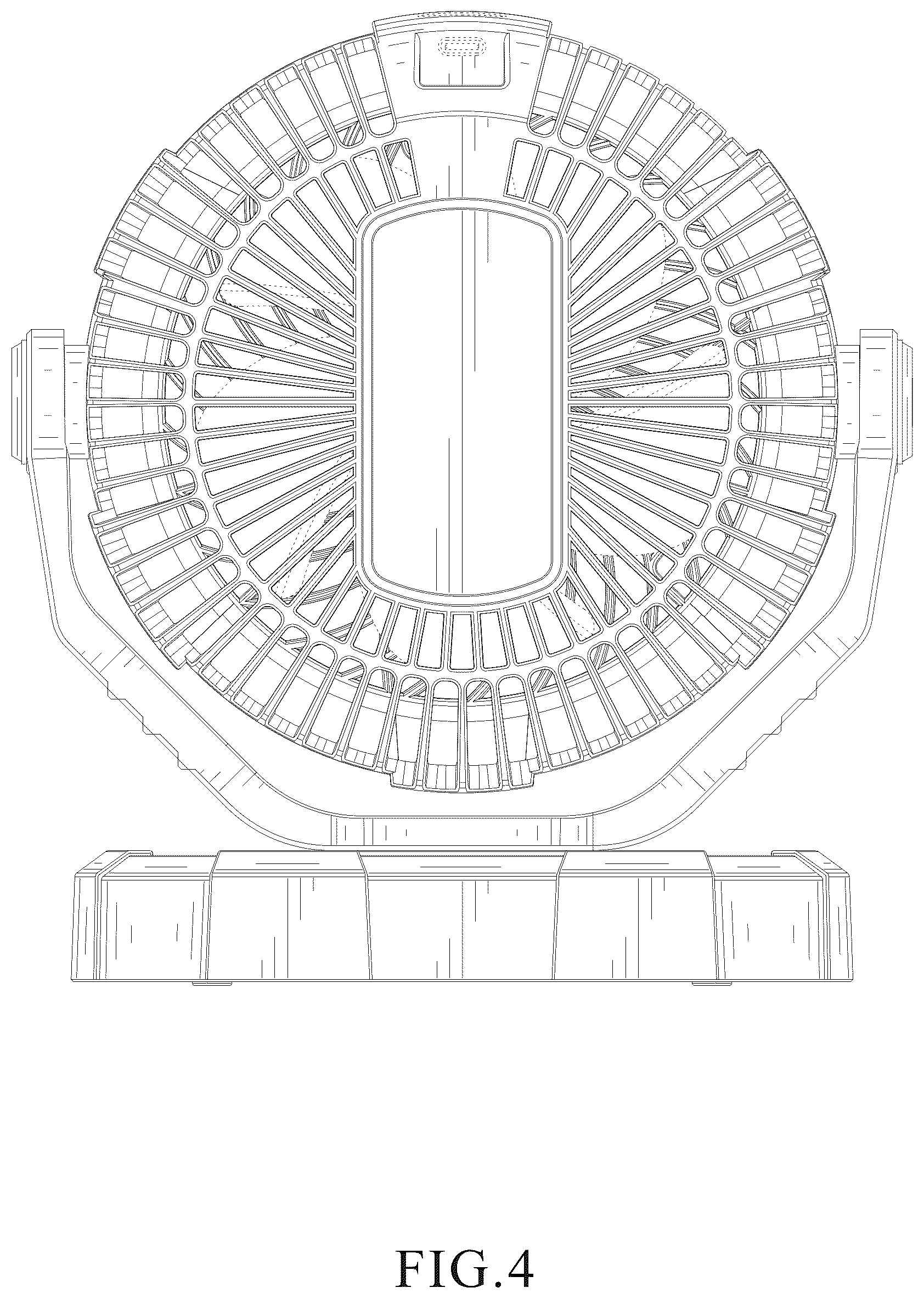 Patent USD1043946 Figure 4 – Camping desktop fan