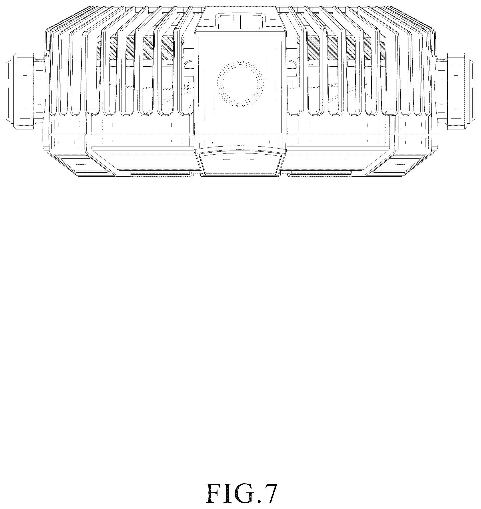 Patent USD1043946 Figure 7 – Camping desktop fan