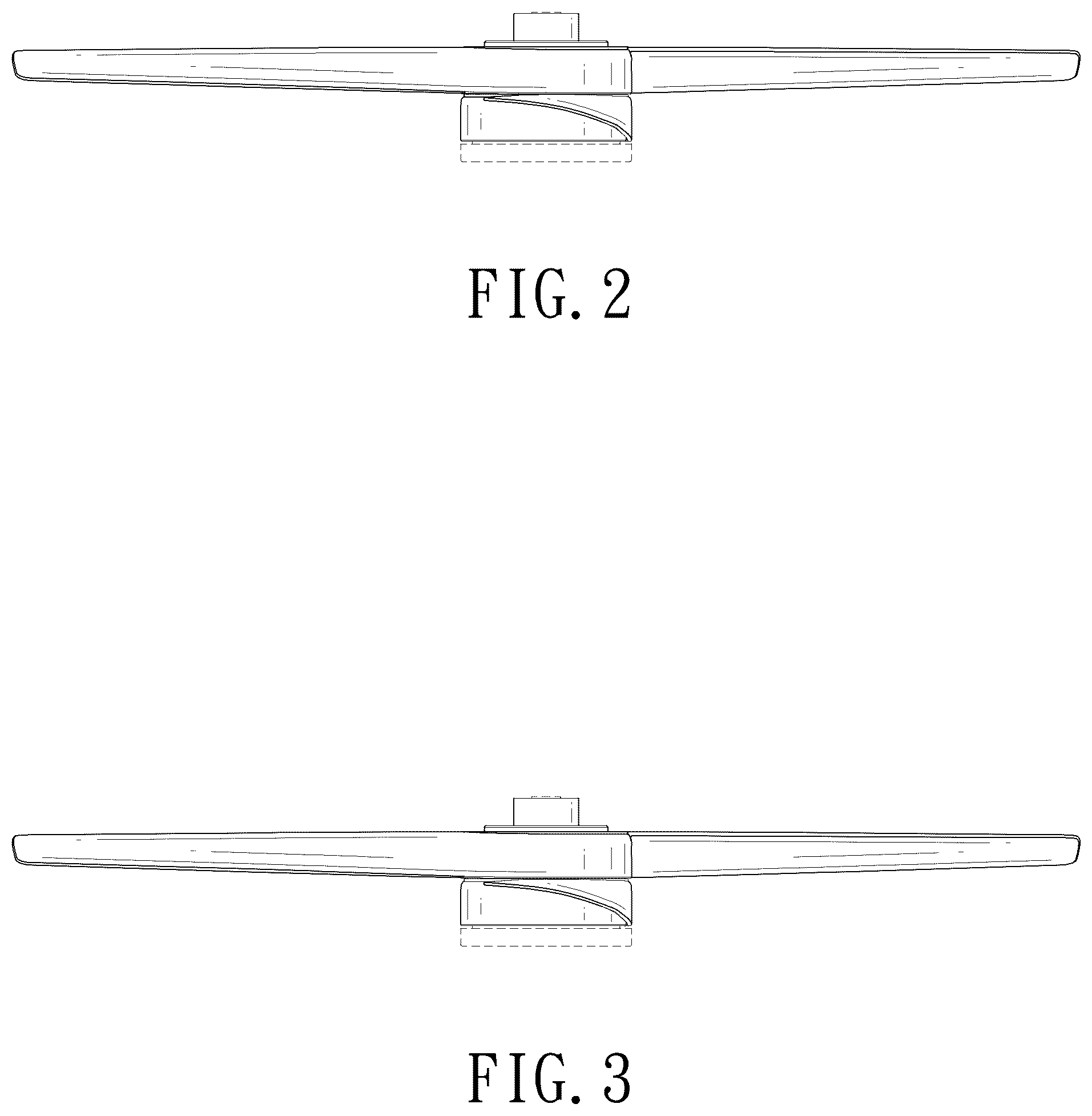 Patent USD1043948 Figure 2 – Ceiling fan