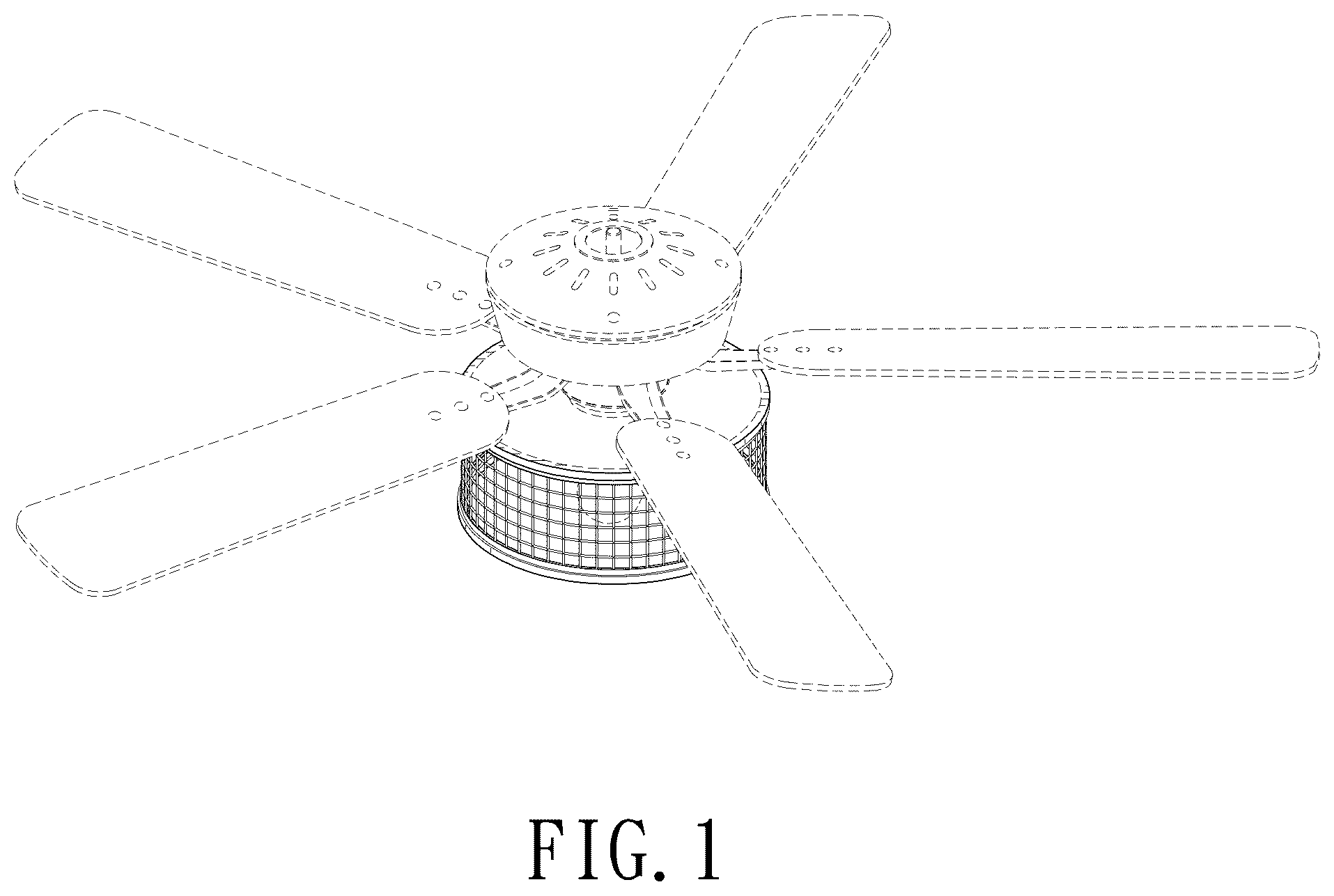 Patent USD1043949 Figure 1 – Ceiling fan light kit